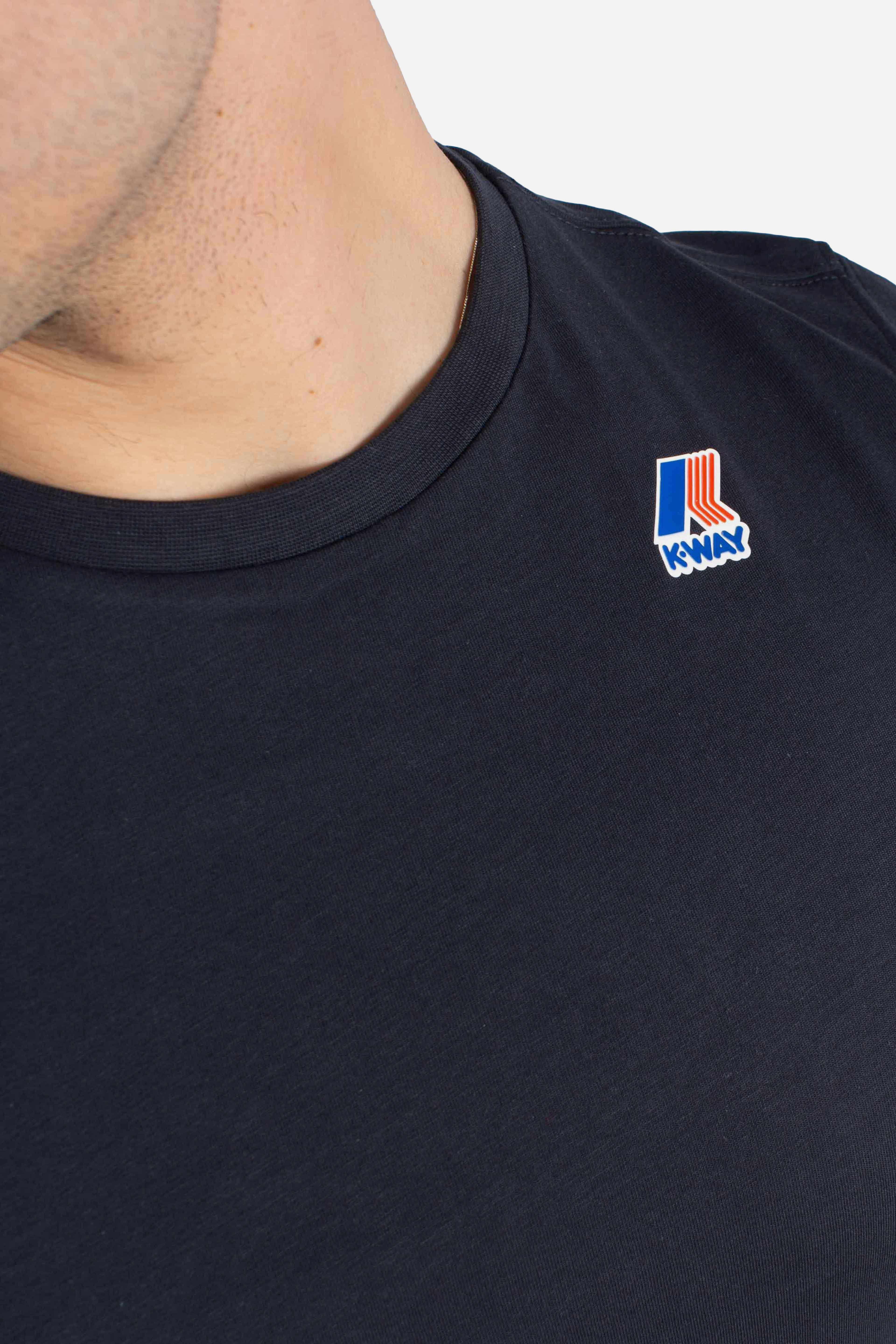 T-shirt Leonide con logo blue depth