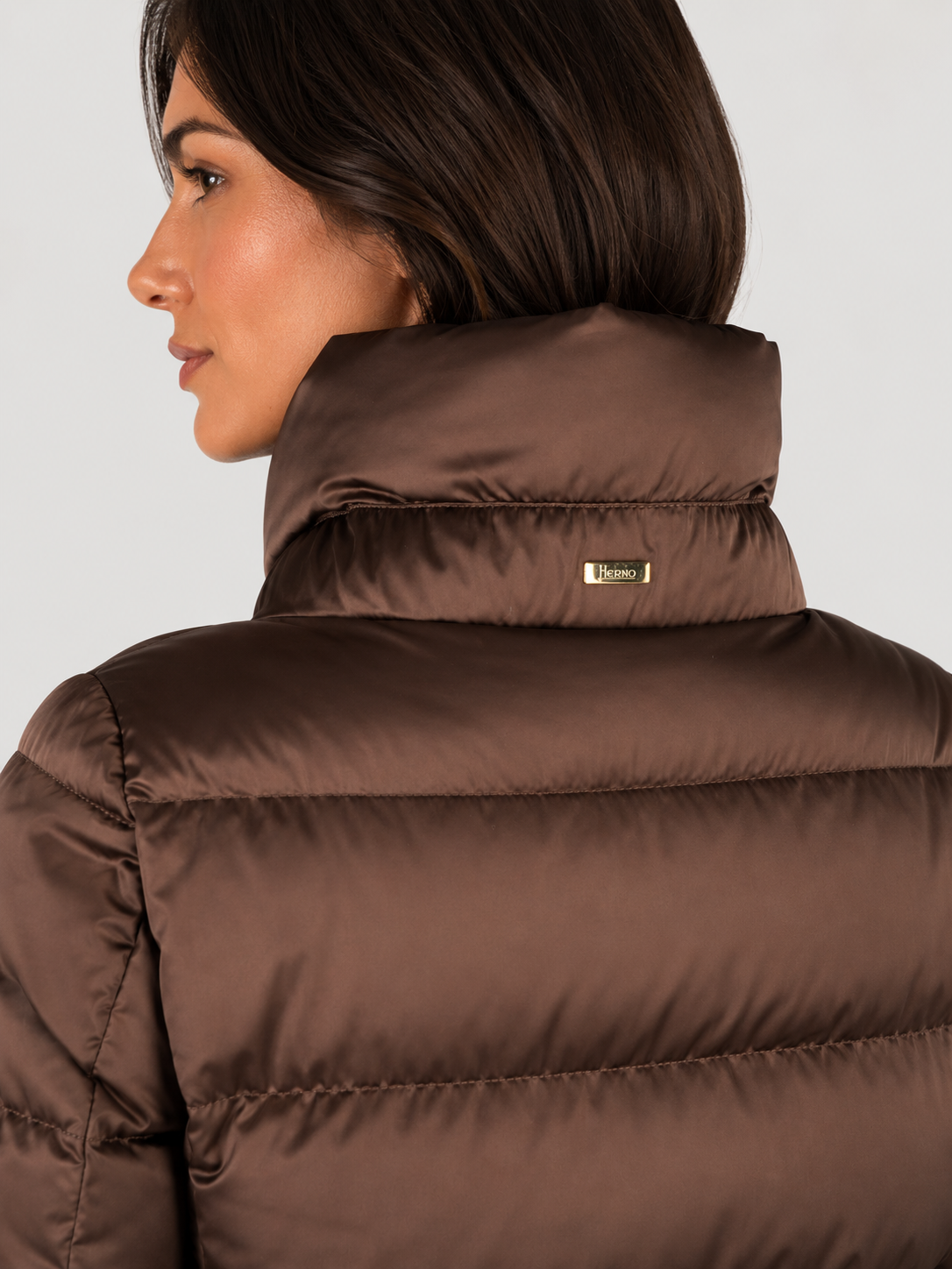 CAPPA IN SATIN FONDENTE