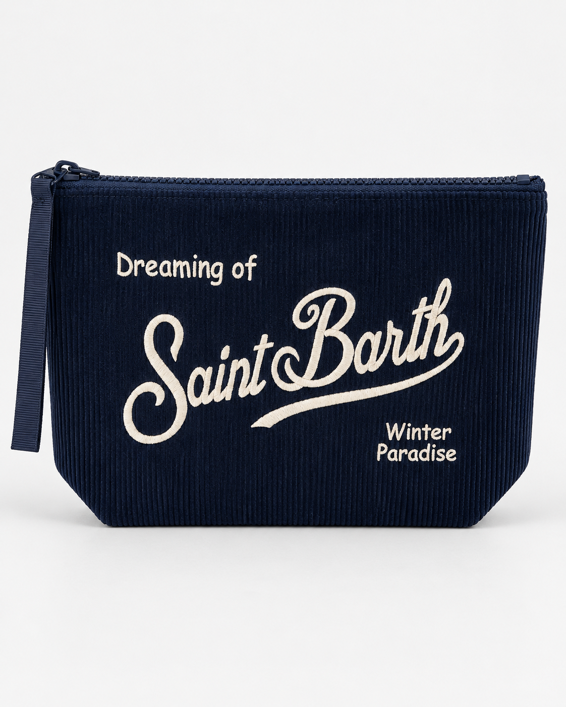MC2 Saint Barth Pochette Donna Aline Corduroy in Velluto Blu