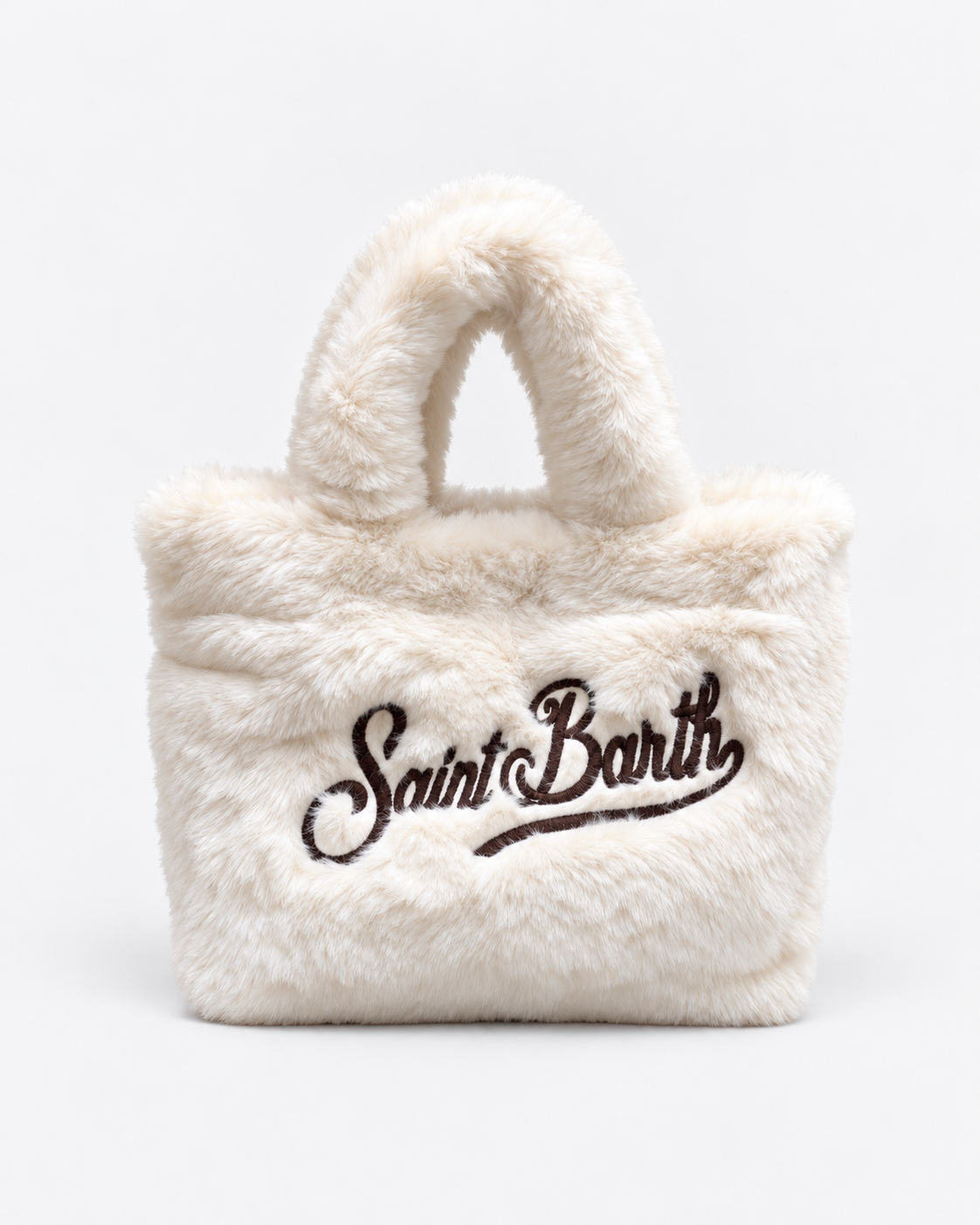MC2 Saint Barth Borsa Donna Vanity Mini Soft Fur Avorio