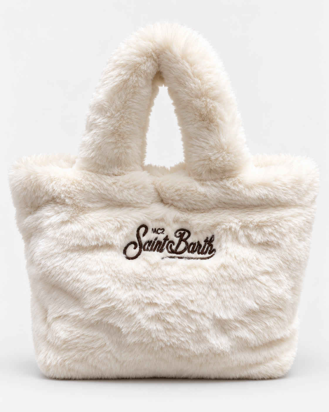 MC2 Saint Barth Borsa Donna Vanity Mini Soft Fur Avorio