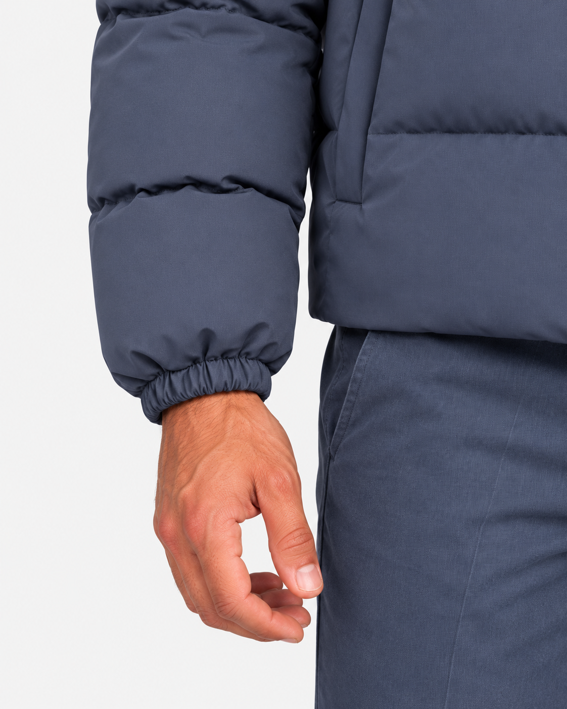 Herno Giacca uomo New Impact blu con cappuccio