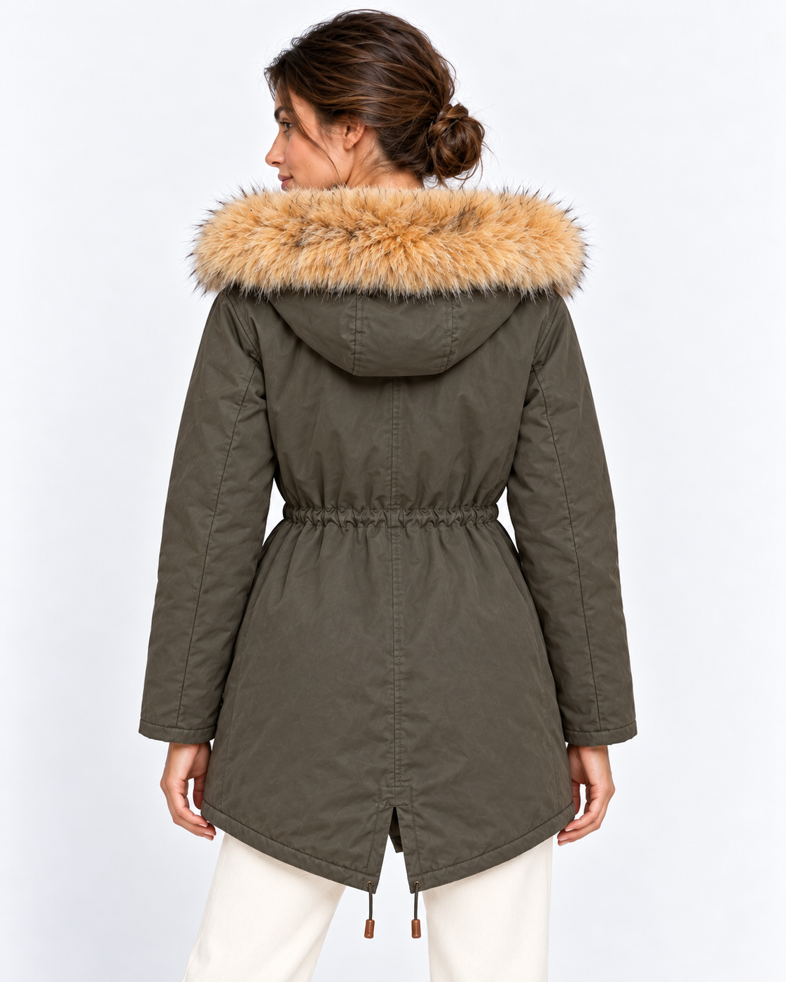 MC2 Saint Barth Parka Donna Brenna Verde Militare