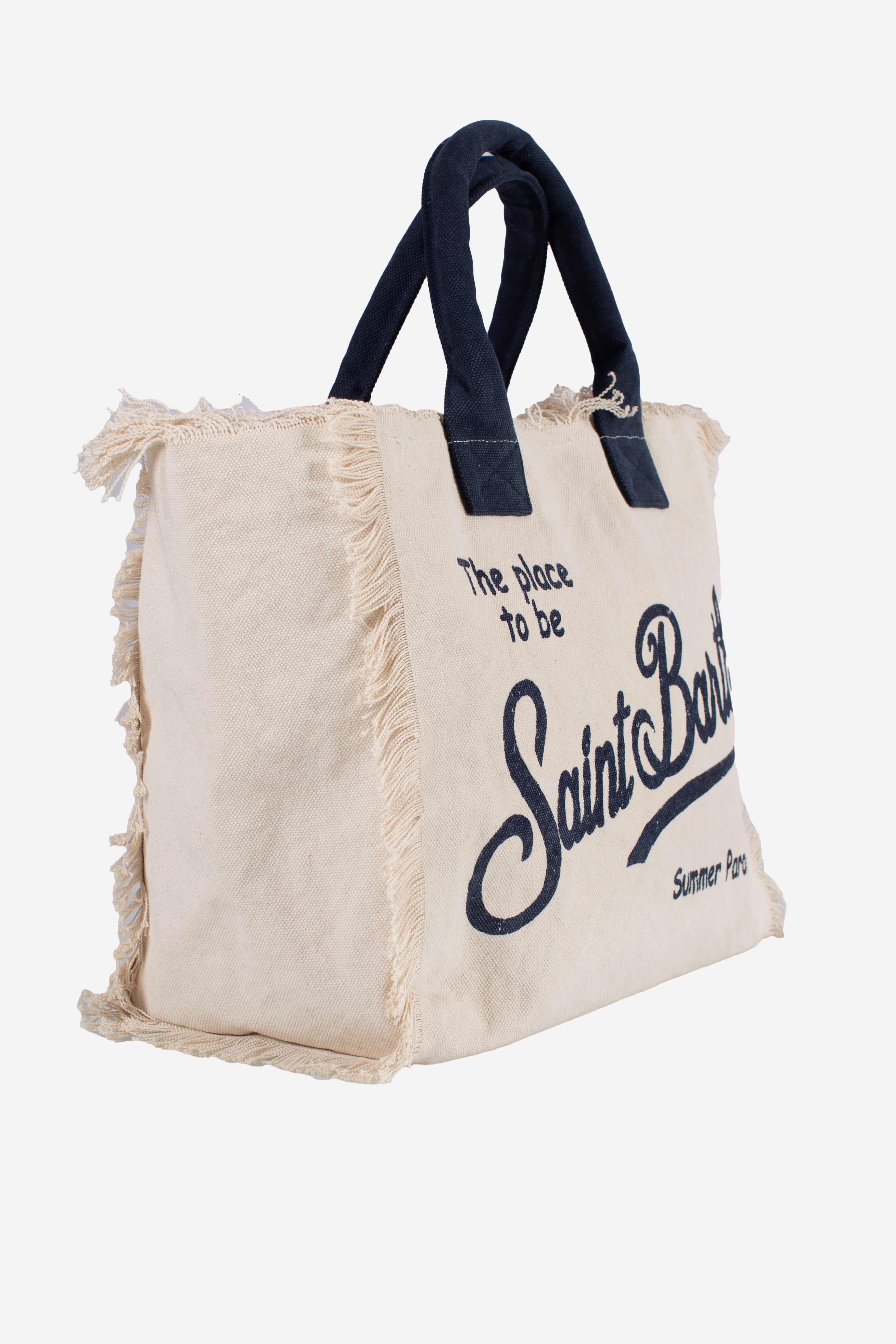 Borsa Vanity regular in canvas cream