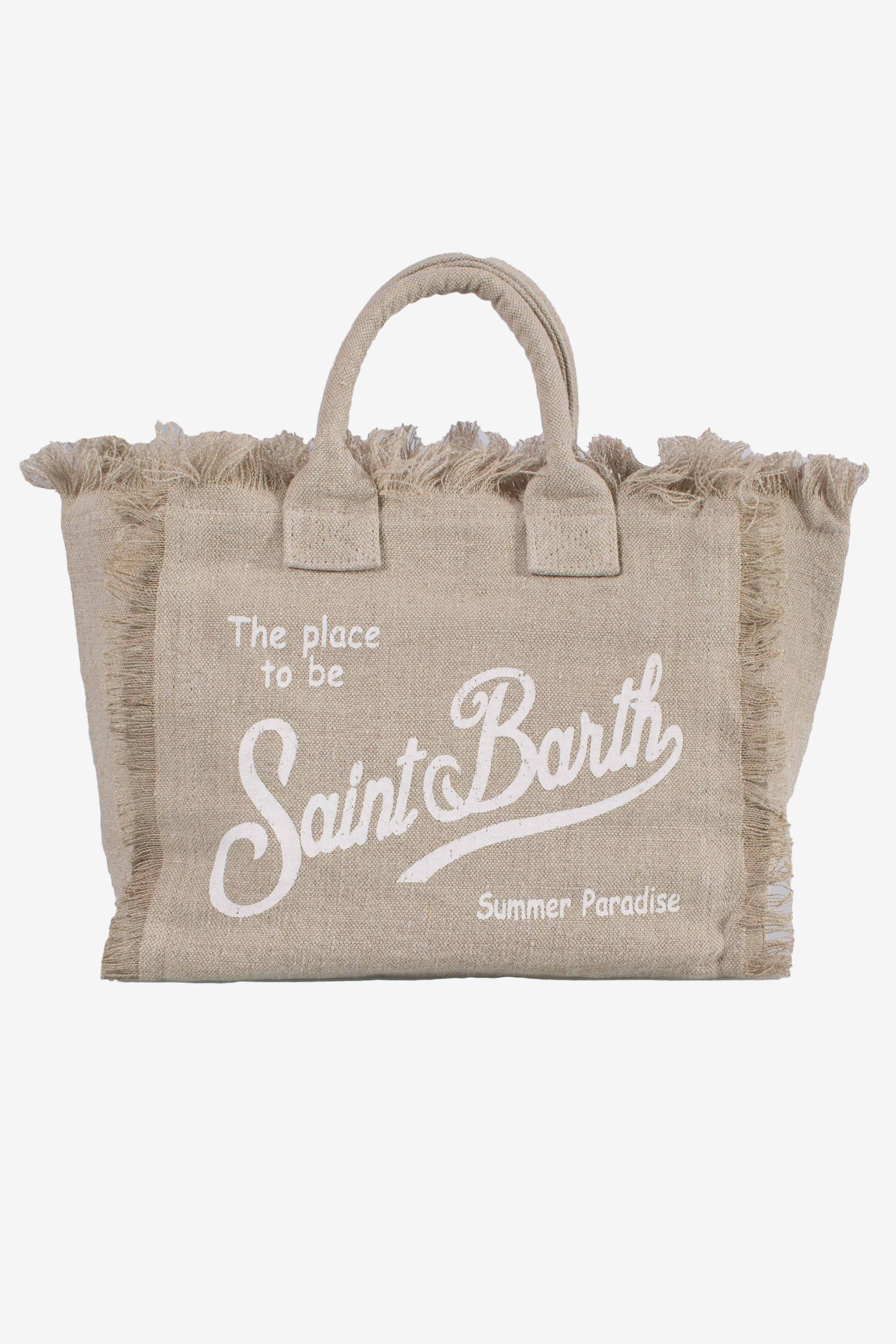Borsa Colette in lino beige