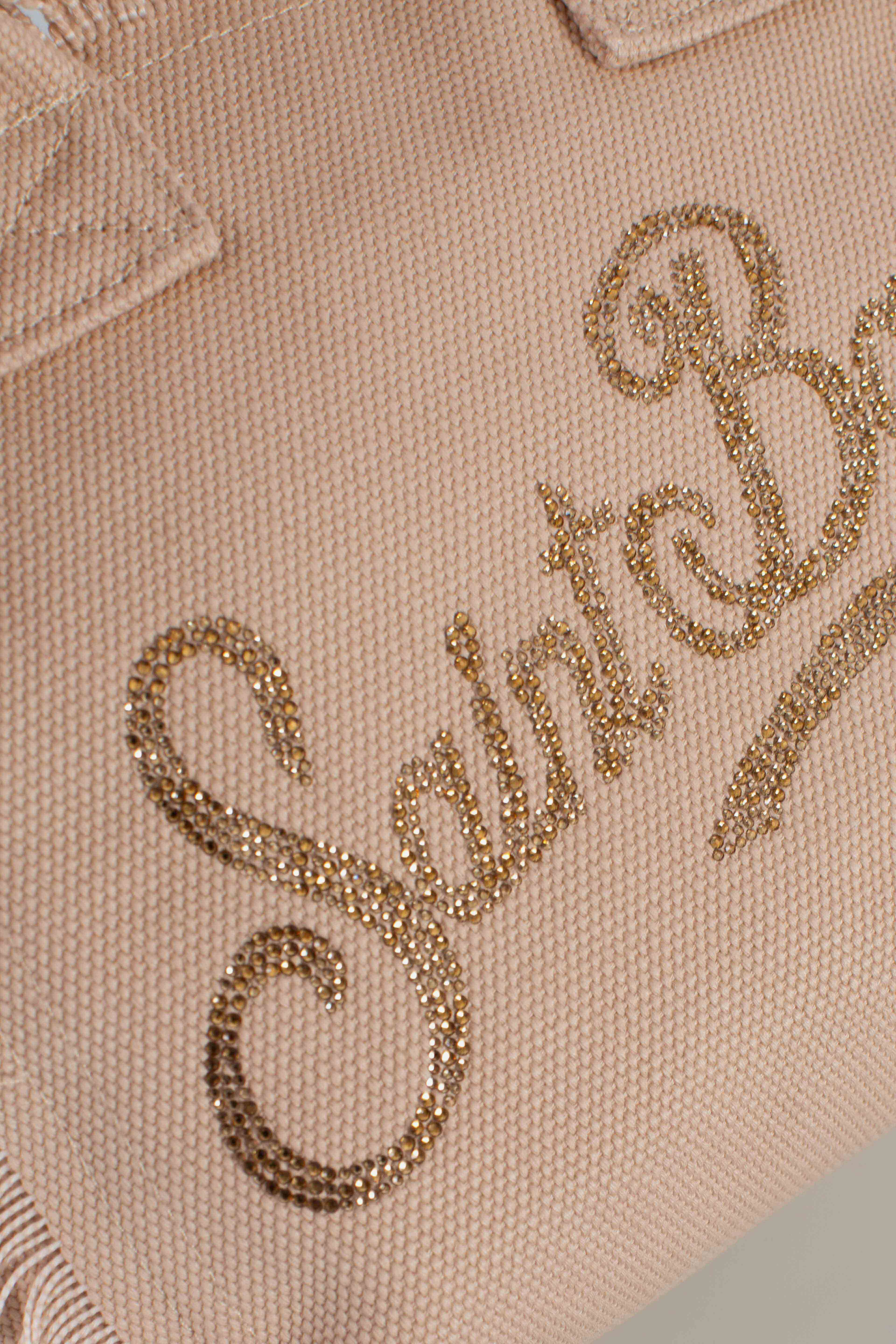 BORSA COLETTE STRASS BEIGE