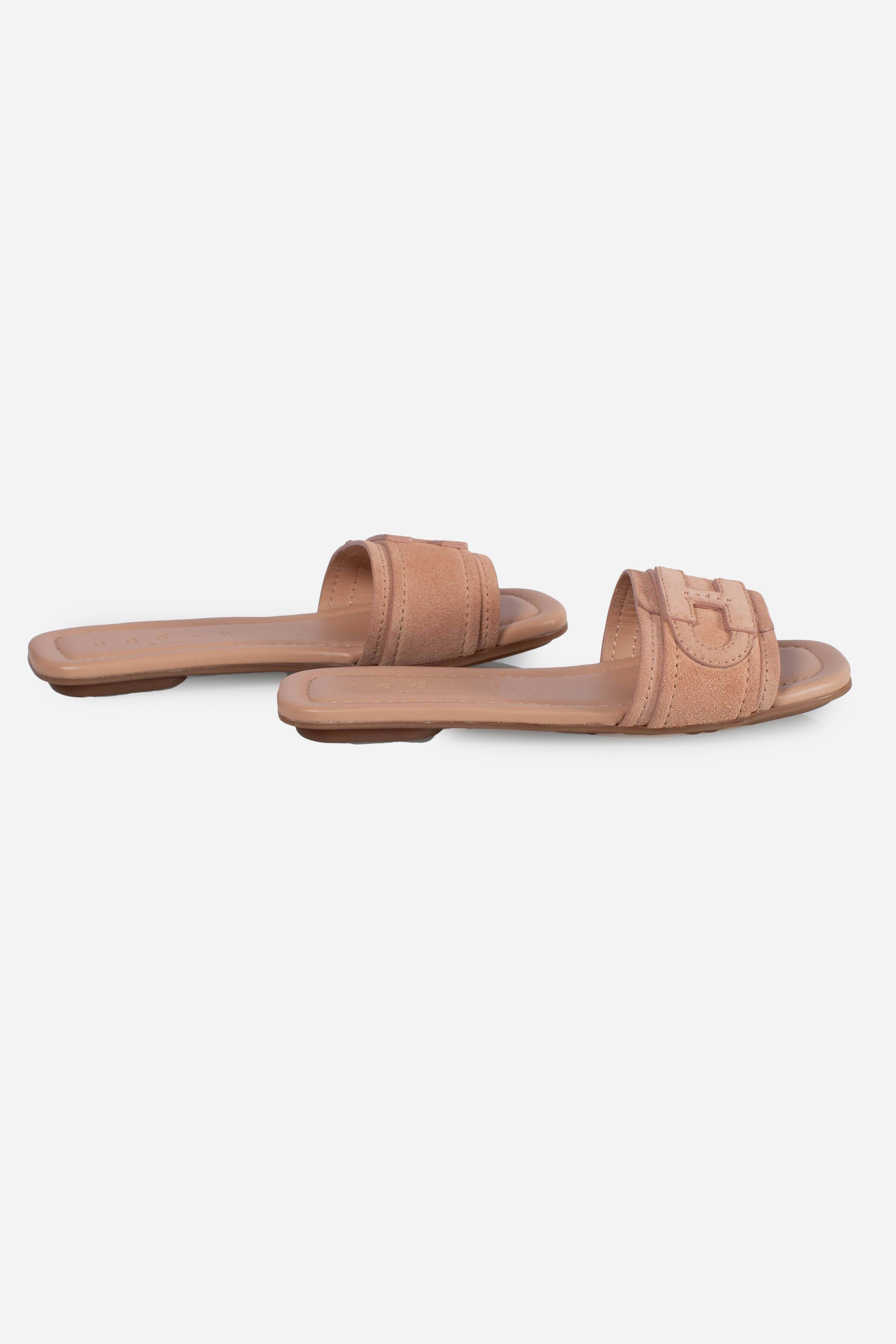 Sandali Flat Hogan H685 marrone