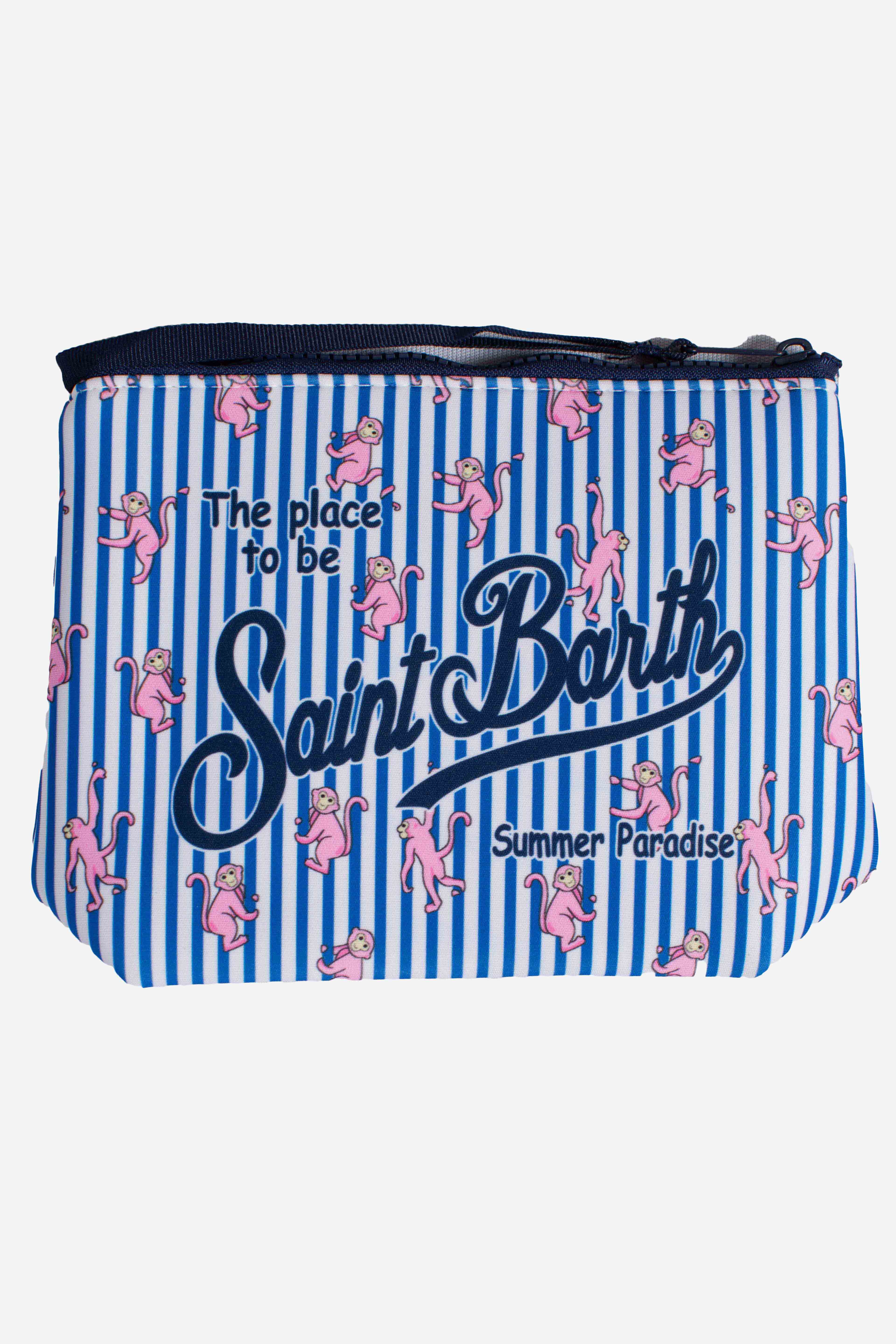 POCHETTE ALINE MONKEYS STRIPES