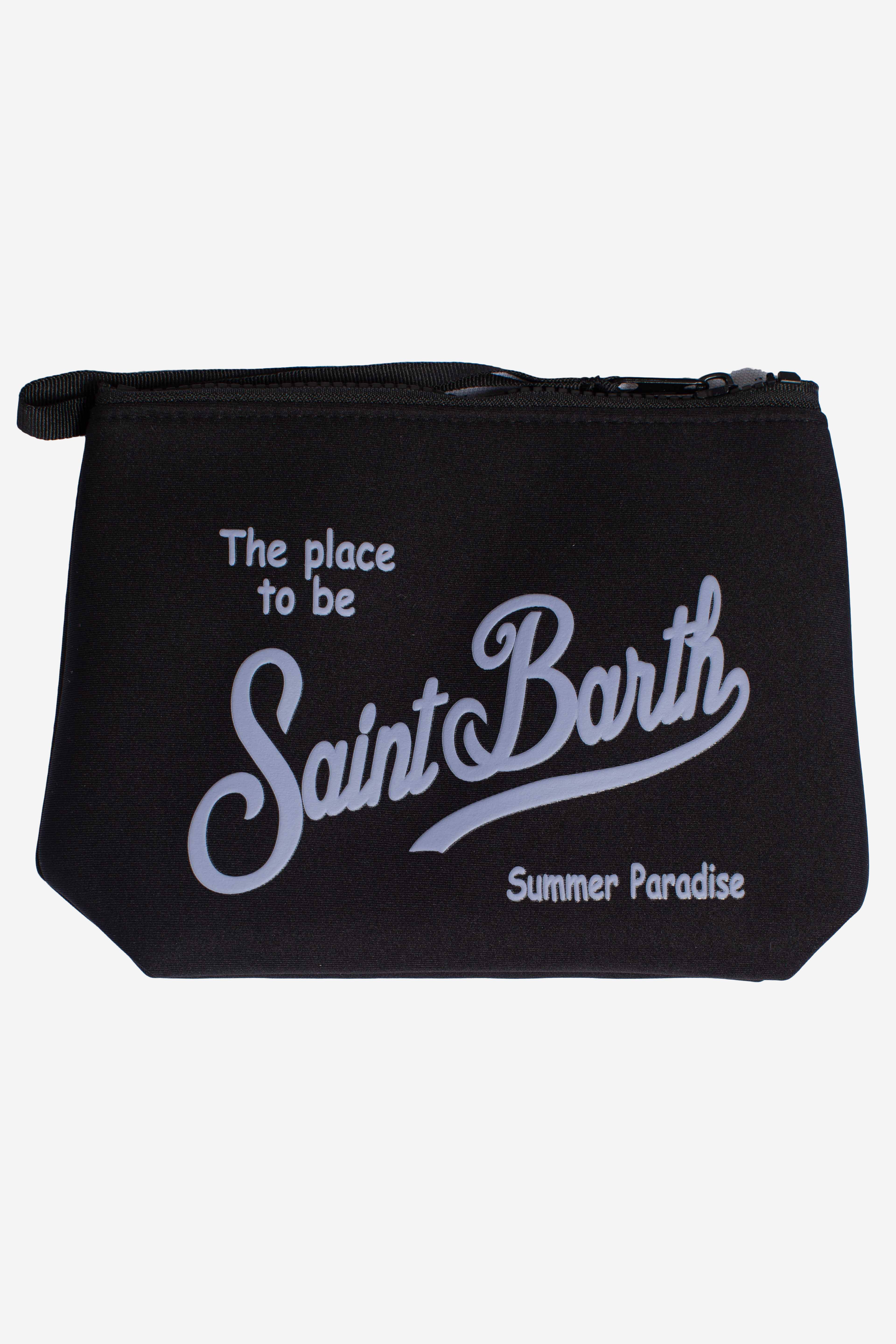 Pochette Aline in scuba black tinta unita