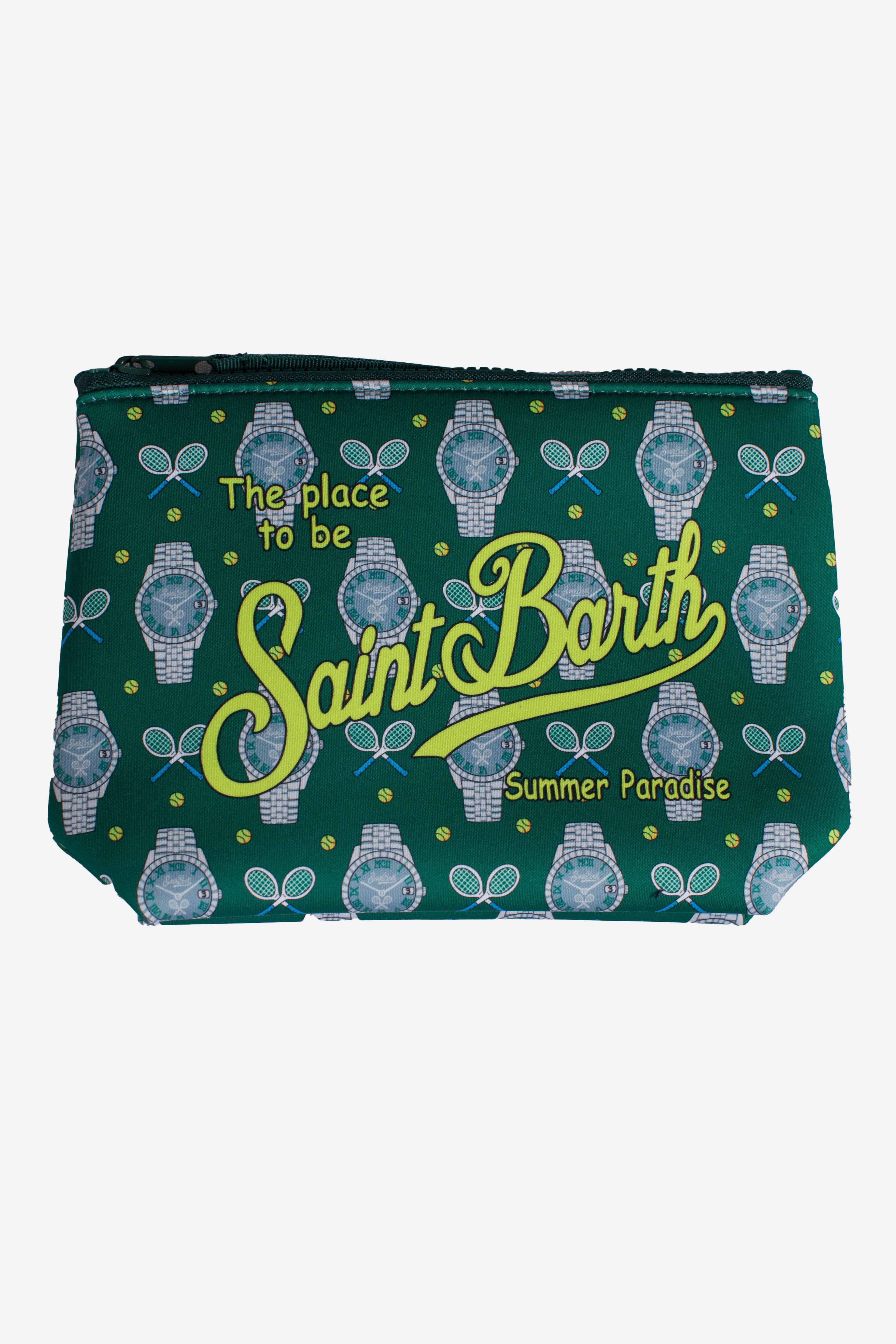 Pochette Aline in scuba tennis clock