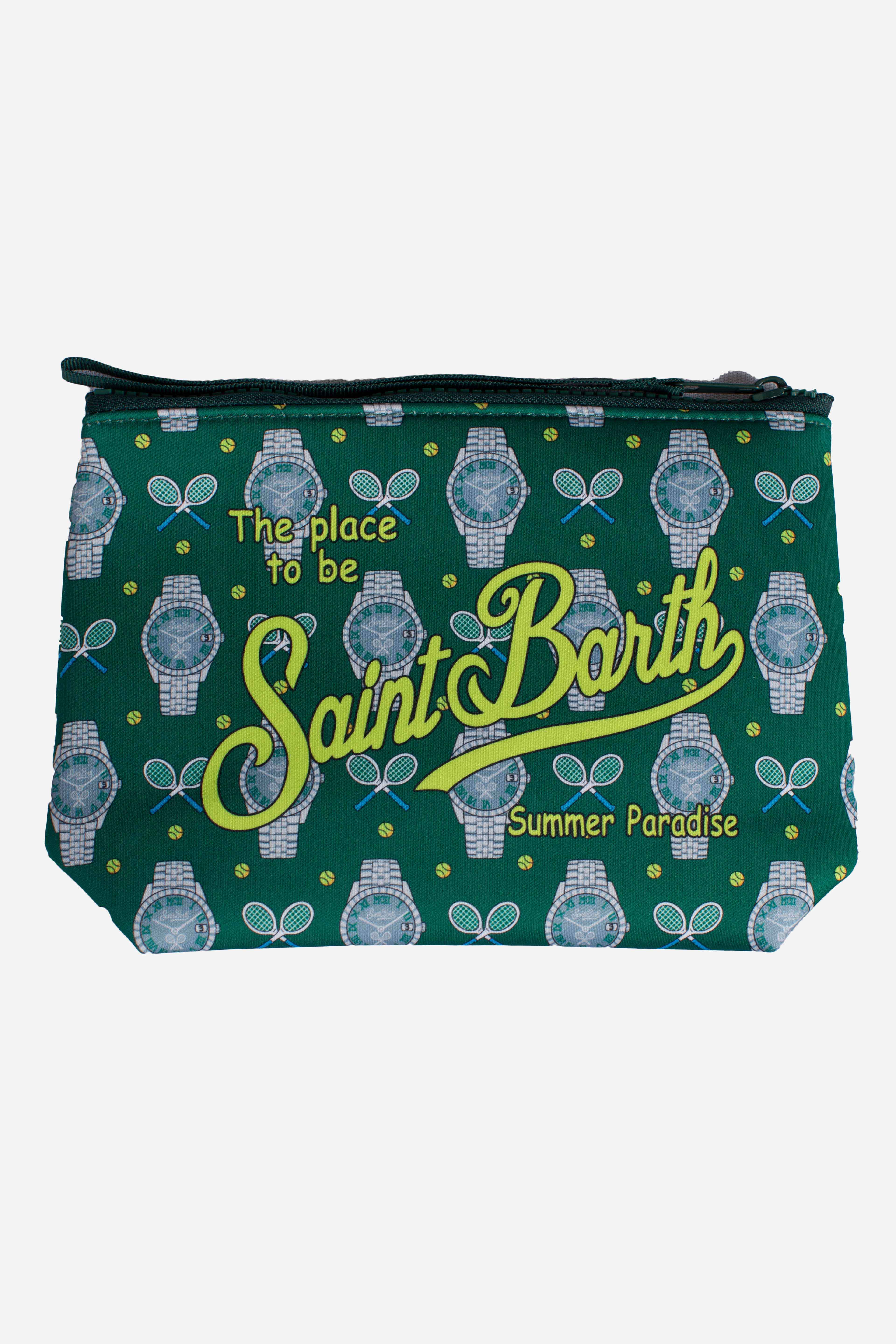 Pochette Aline in scuba tennis clock