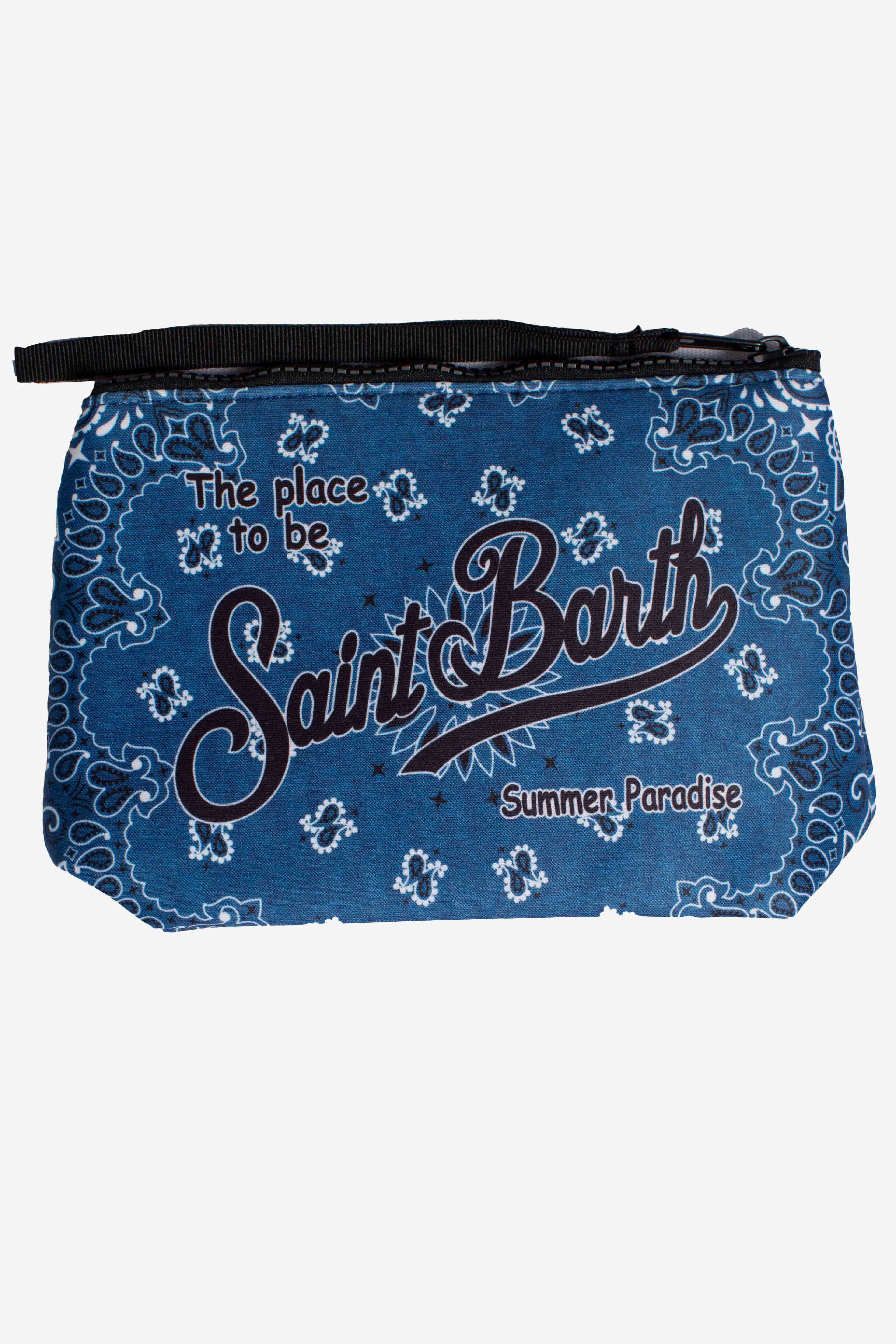 Pochette Aline in scuba stampa bandanna round