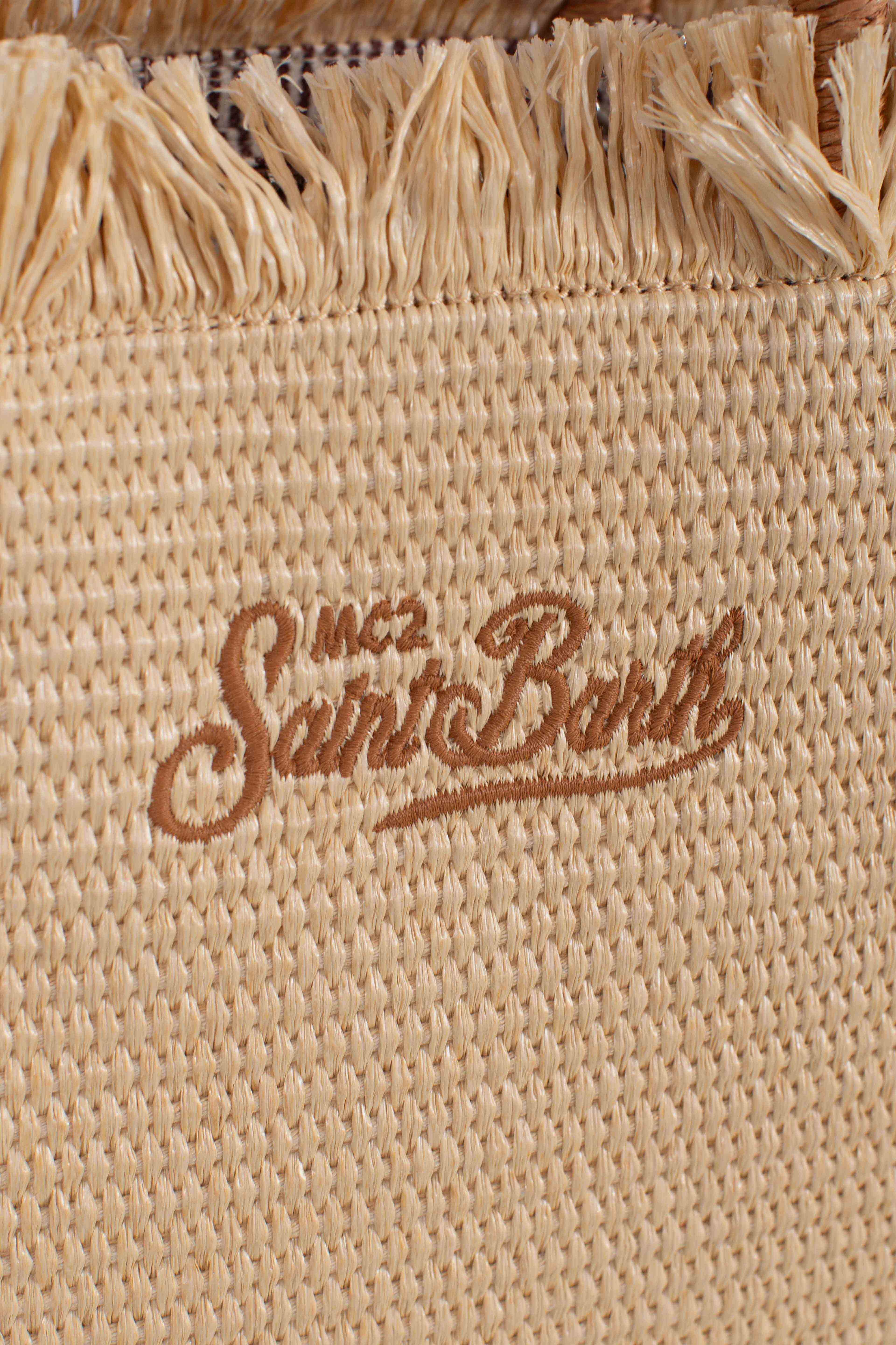 Borsa Colette effetto paglia tinta unita