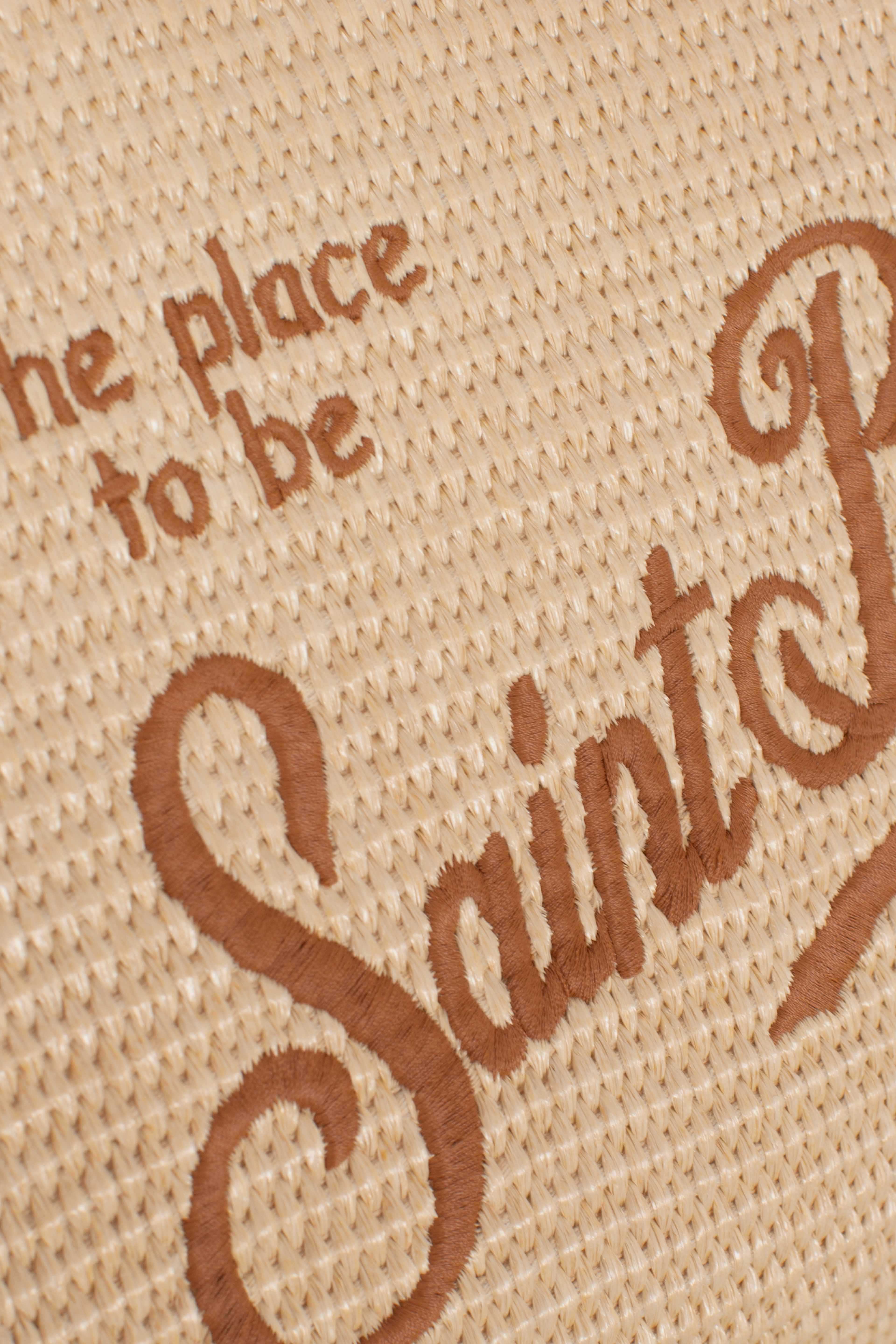 Borsa Colette effetto paglia tinta unita