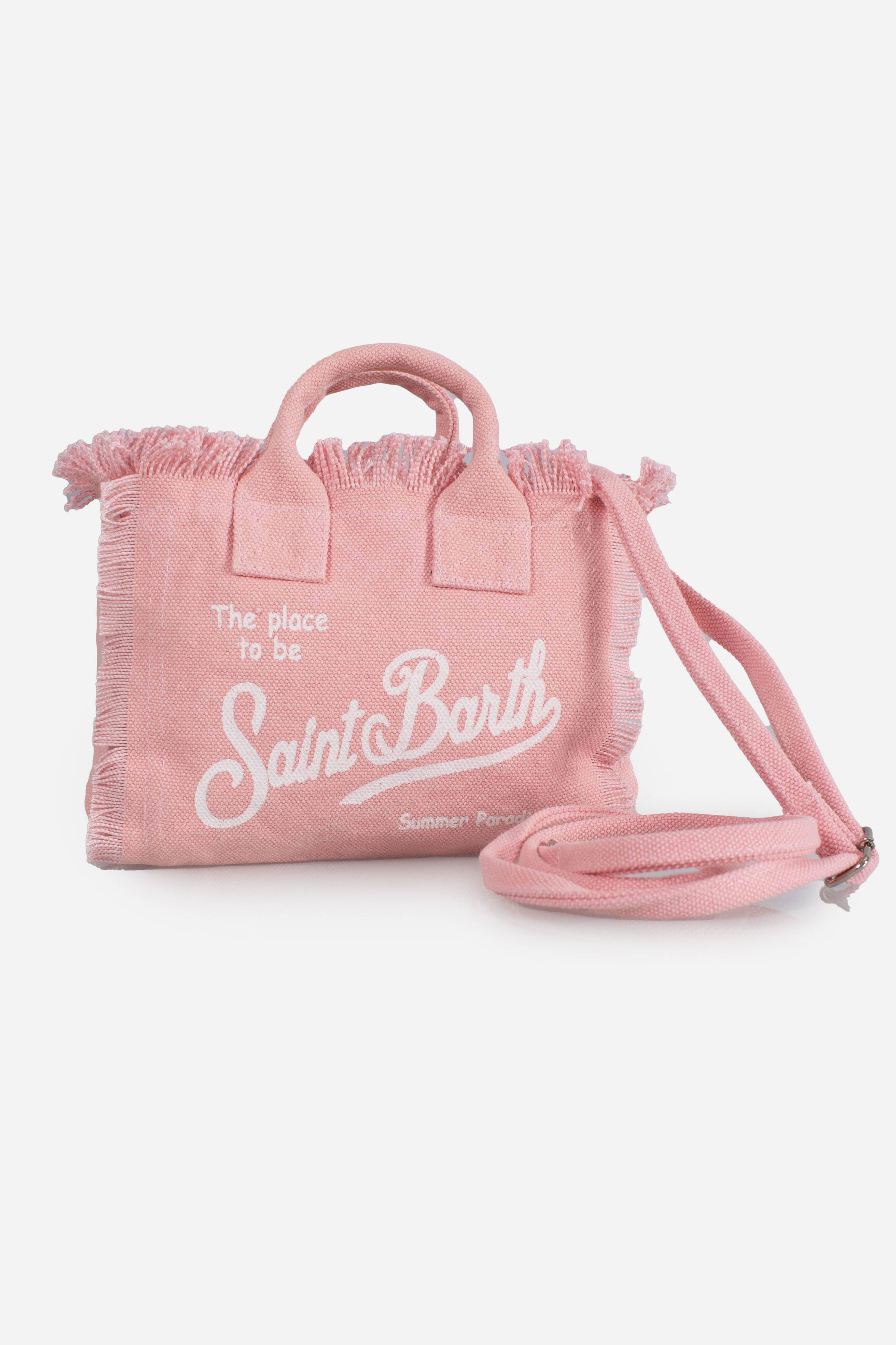 Borsa Mini Vanity in LINO rosa