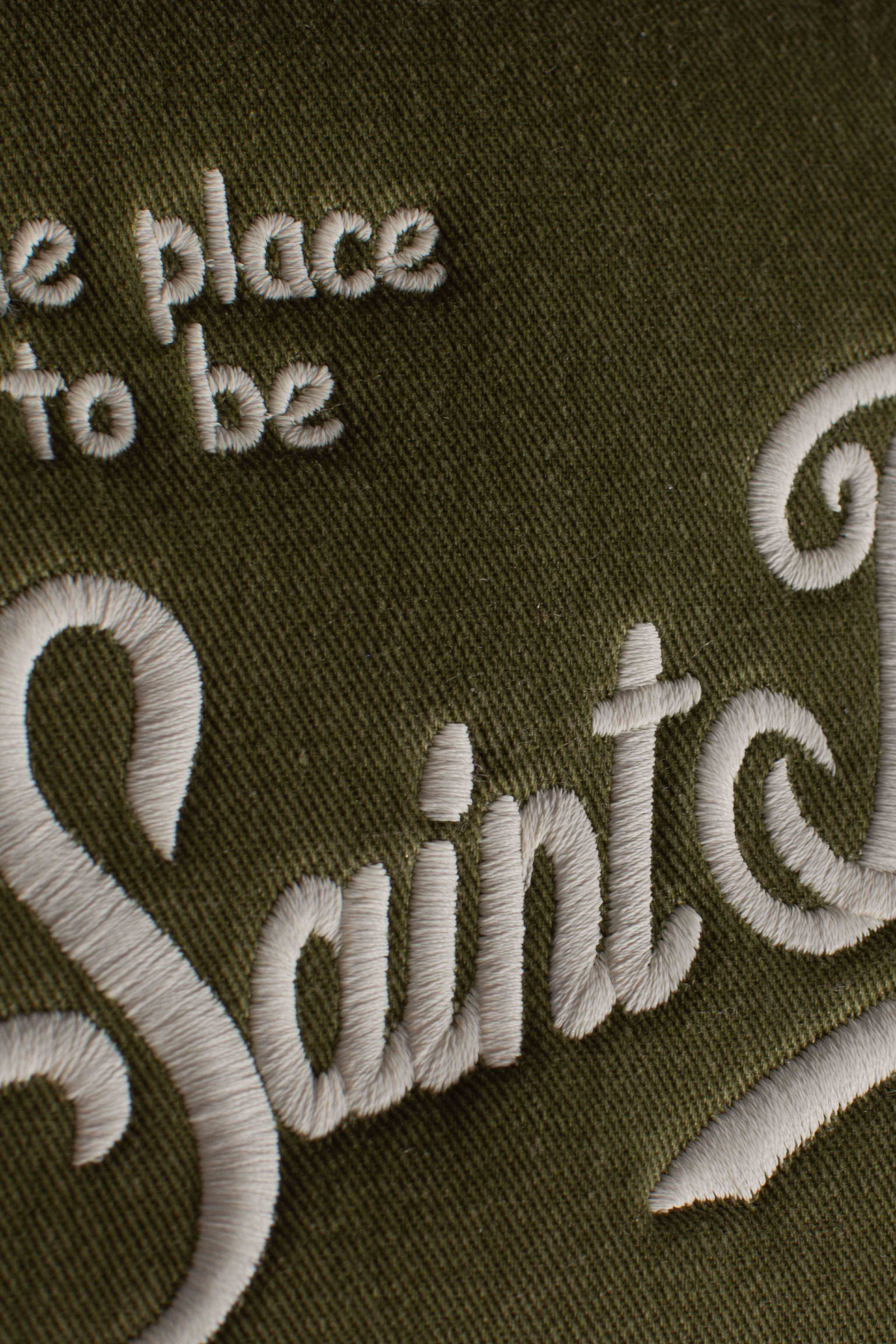 Pochette Aline in effetto denim military