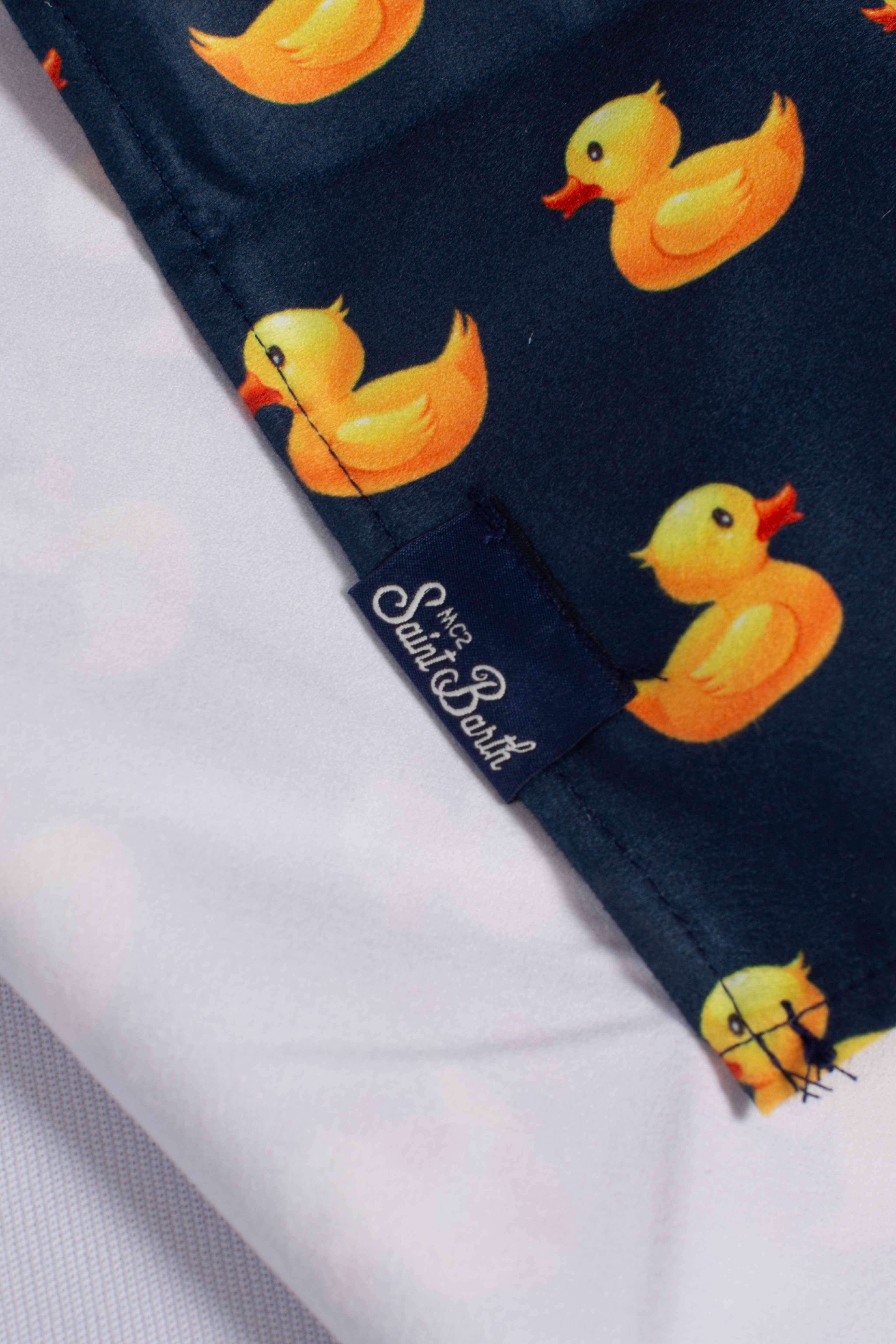 Telo mare Aidan con stampa Ducky e logo