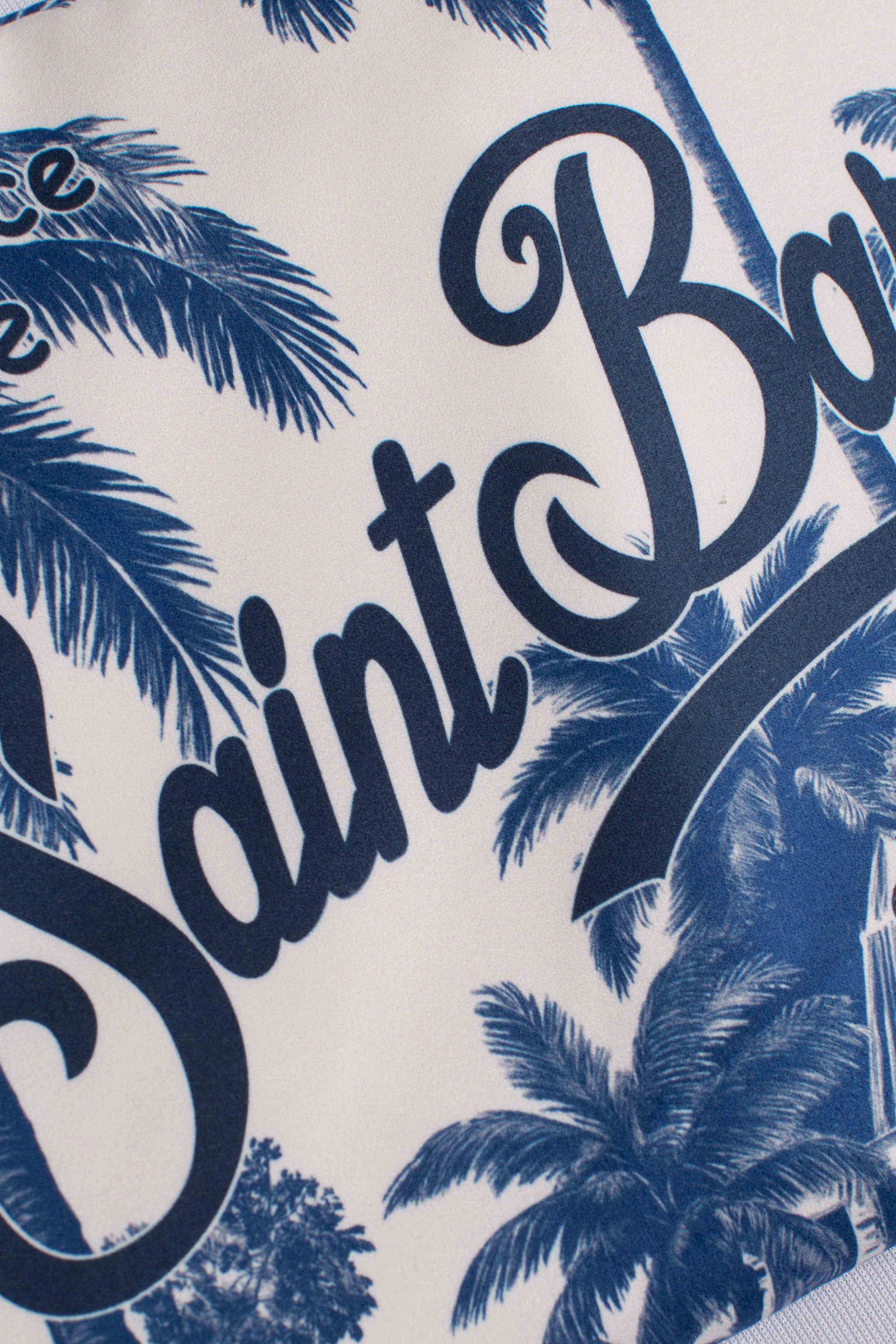 Telo mare Aidan con stampa toile de Jouy e logo | Special edition