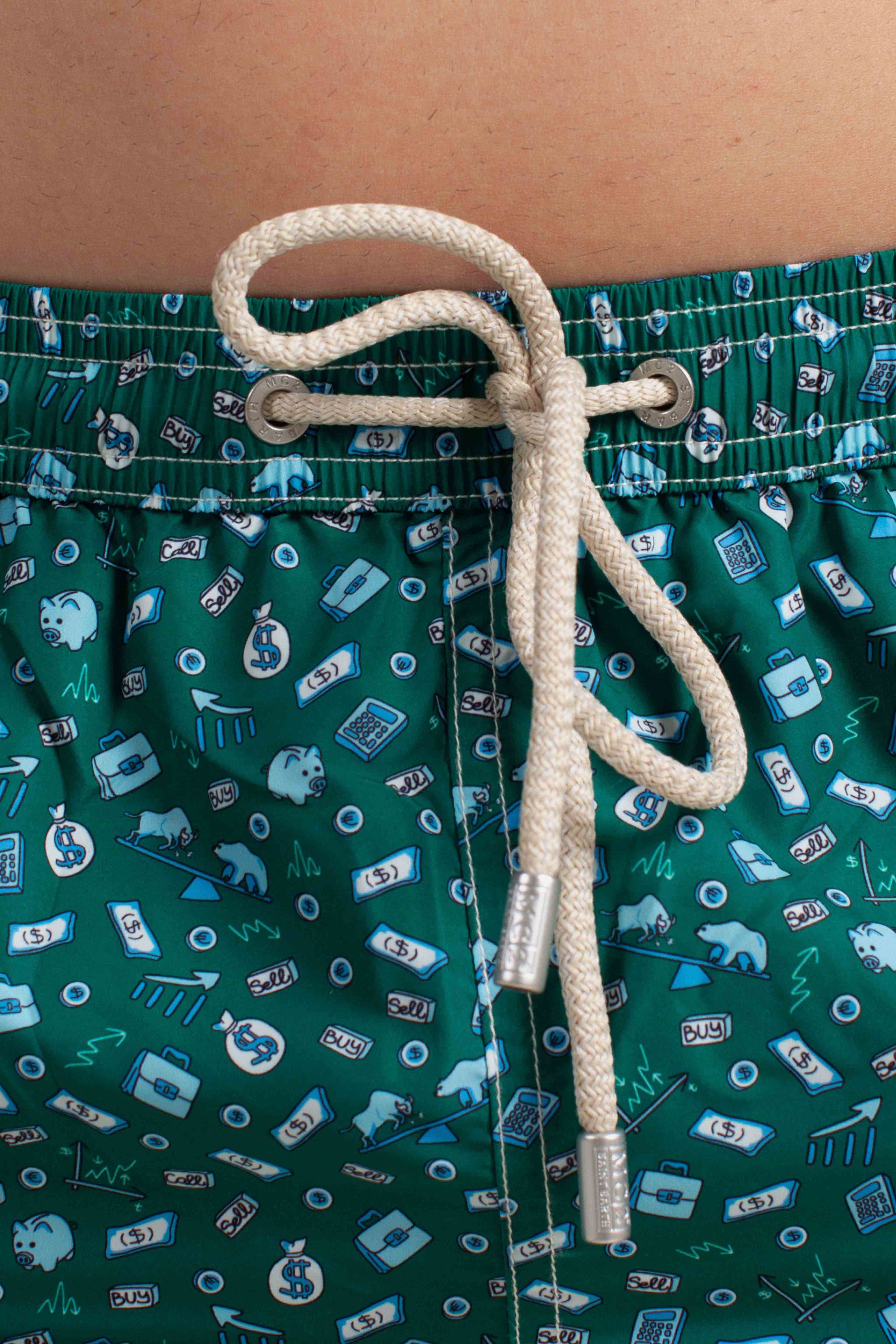 Costume Lighting Micro stampa ultralight swim short broker green