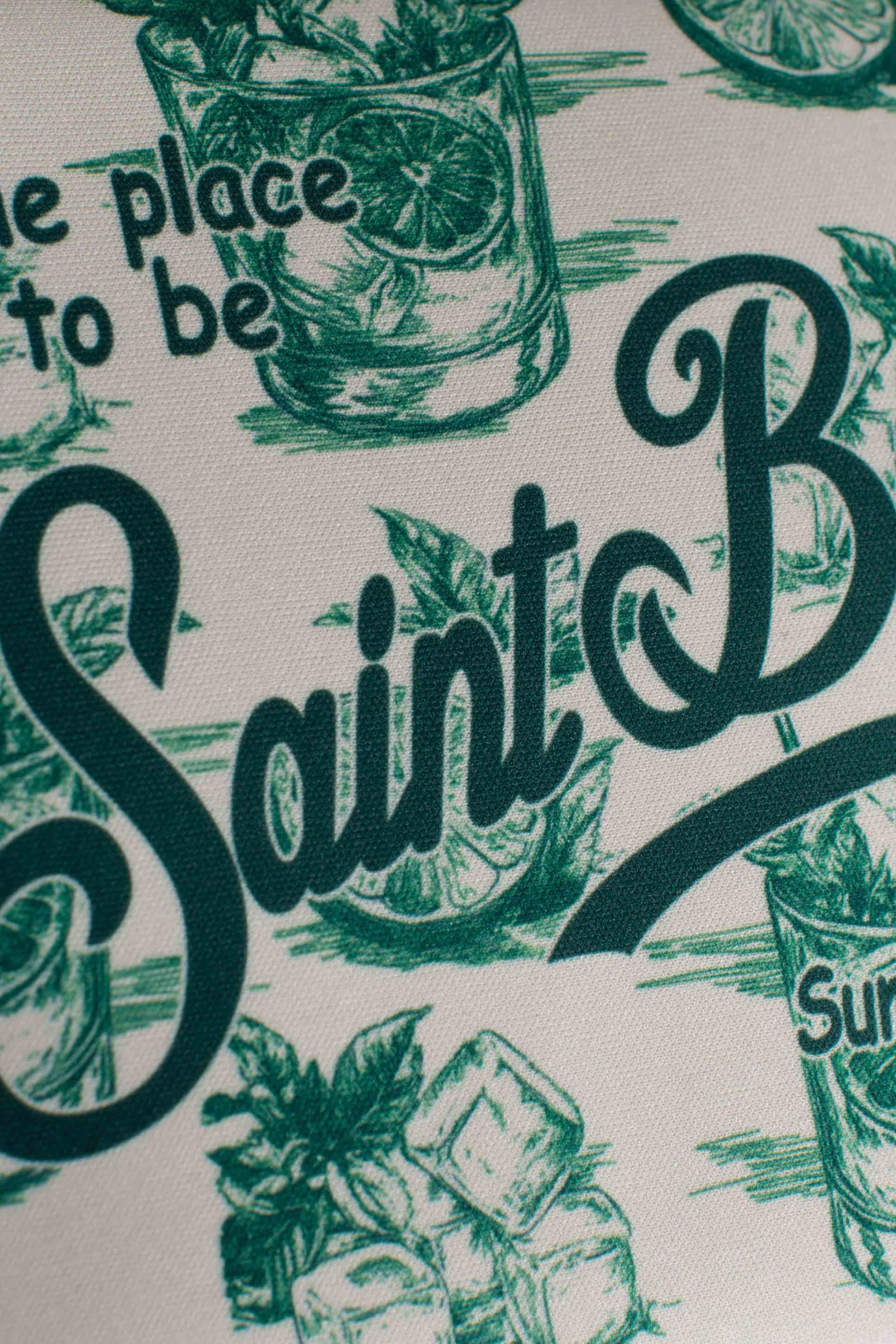 Pochette Aline in scuba stampa mojito toile