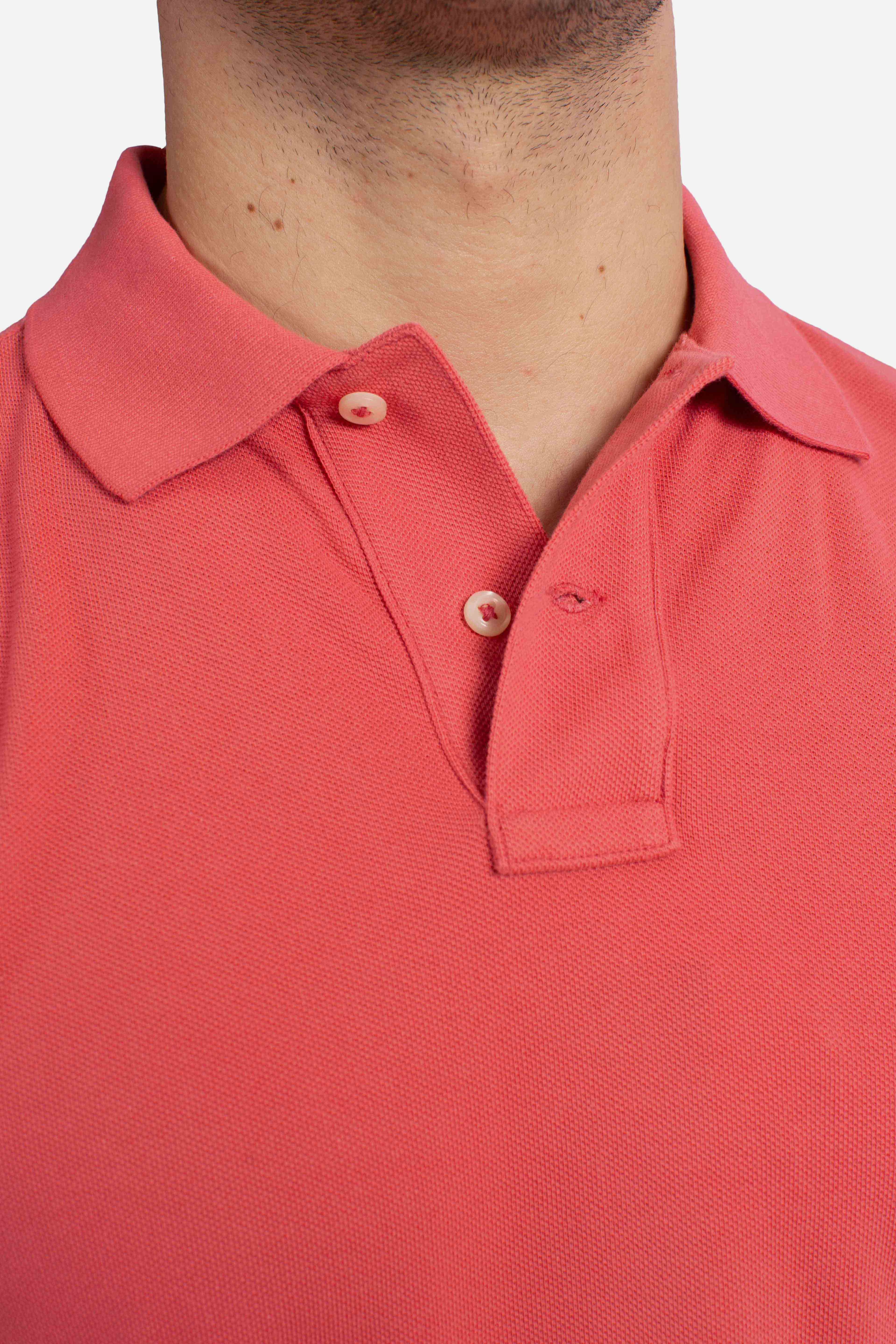 Polo iconica in piqué Custom Slim-Fit red