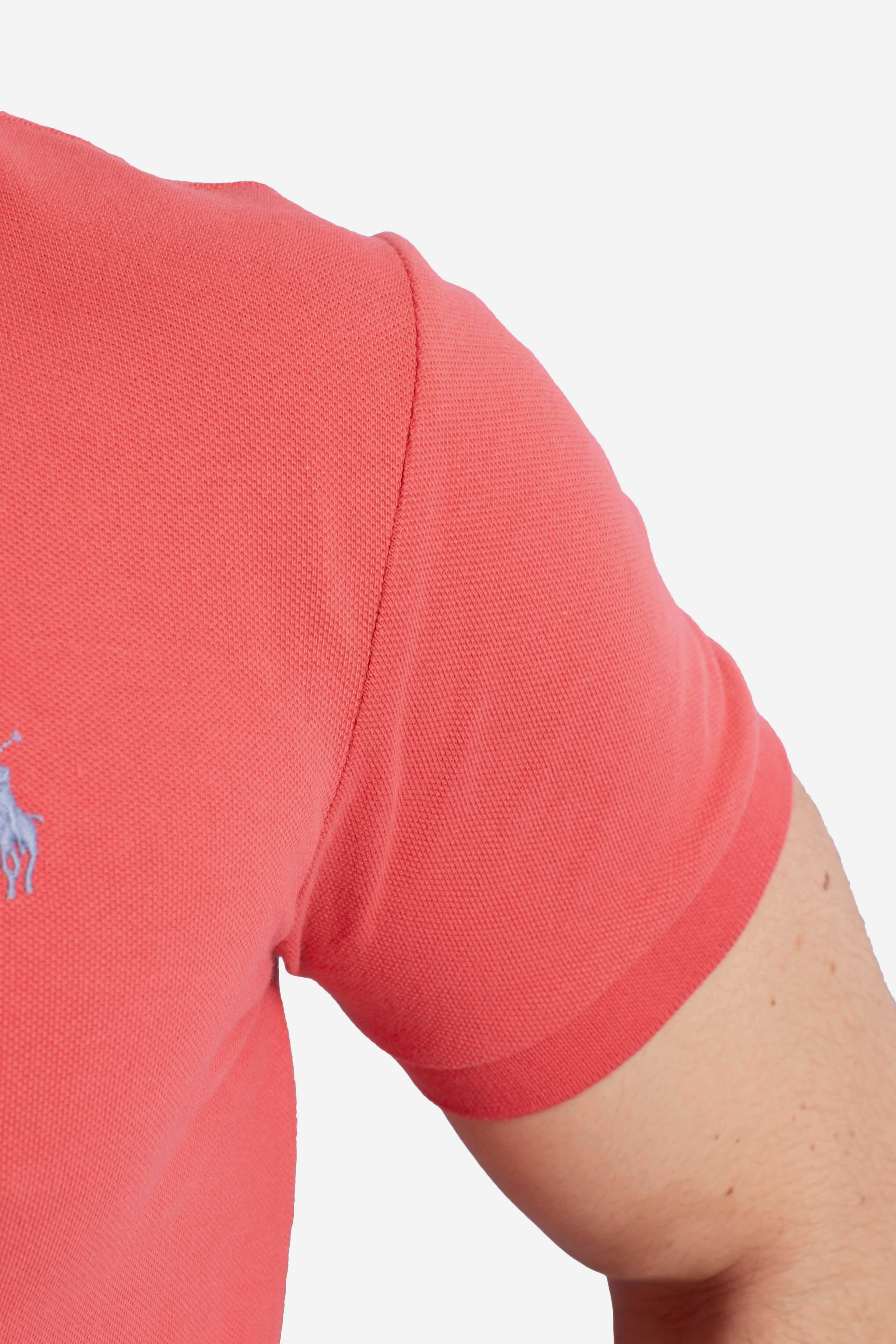 Polo iconica in piqué Custom Slim-Fit red