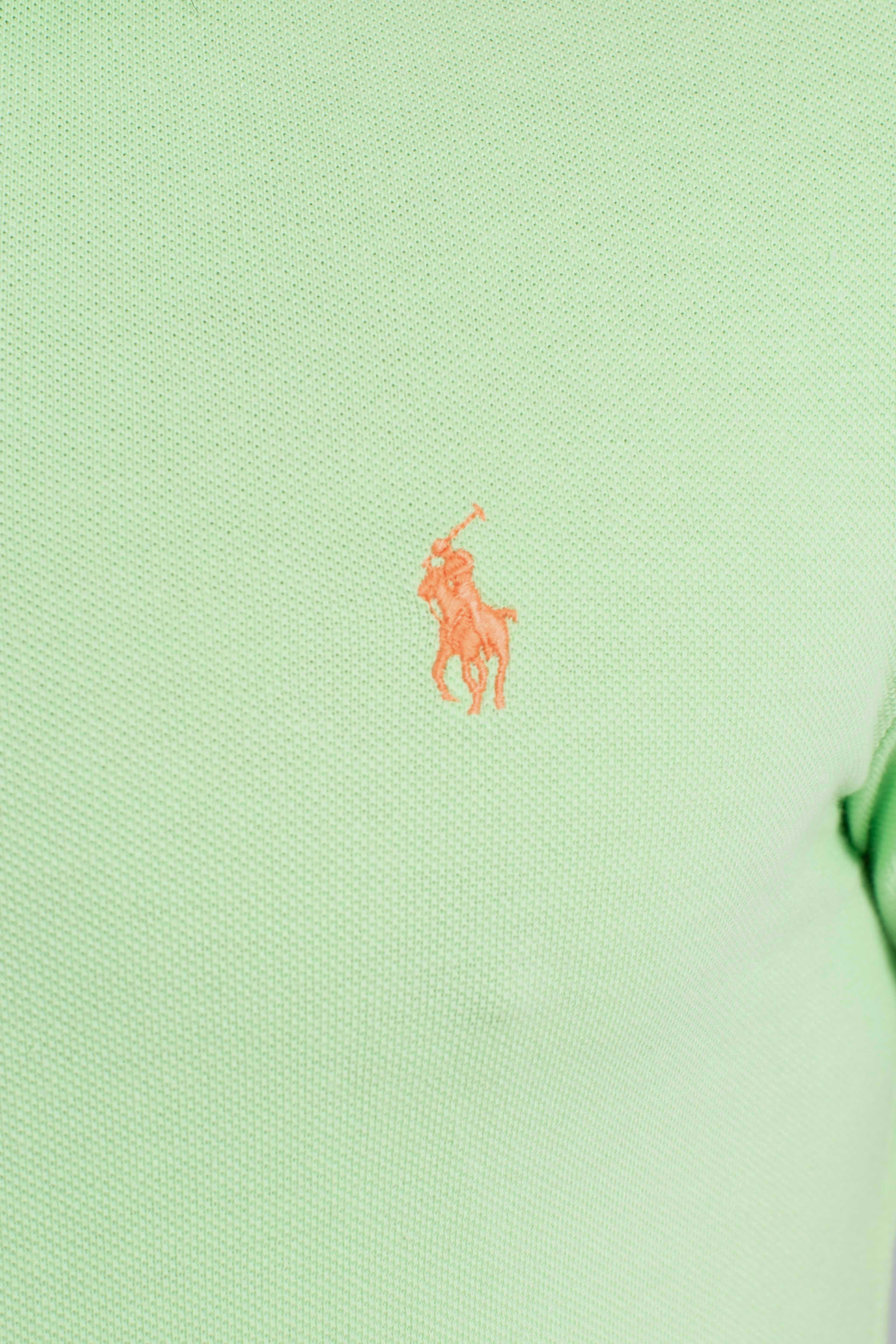 Polo iconica in piqué Custom Slim-Fit green