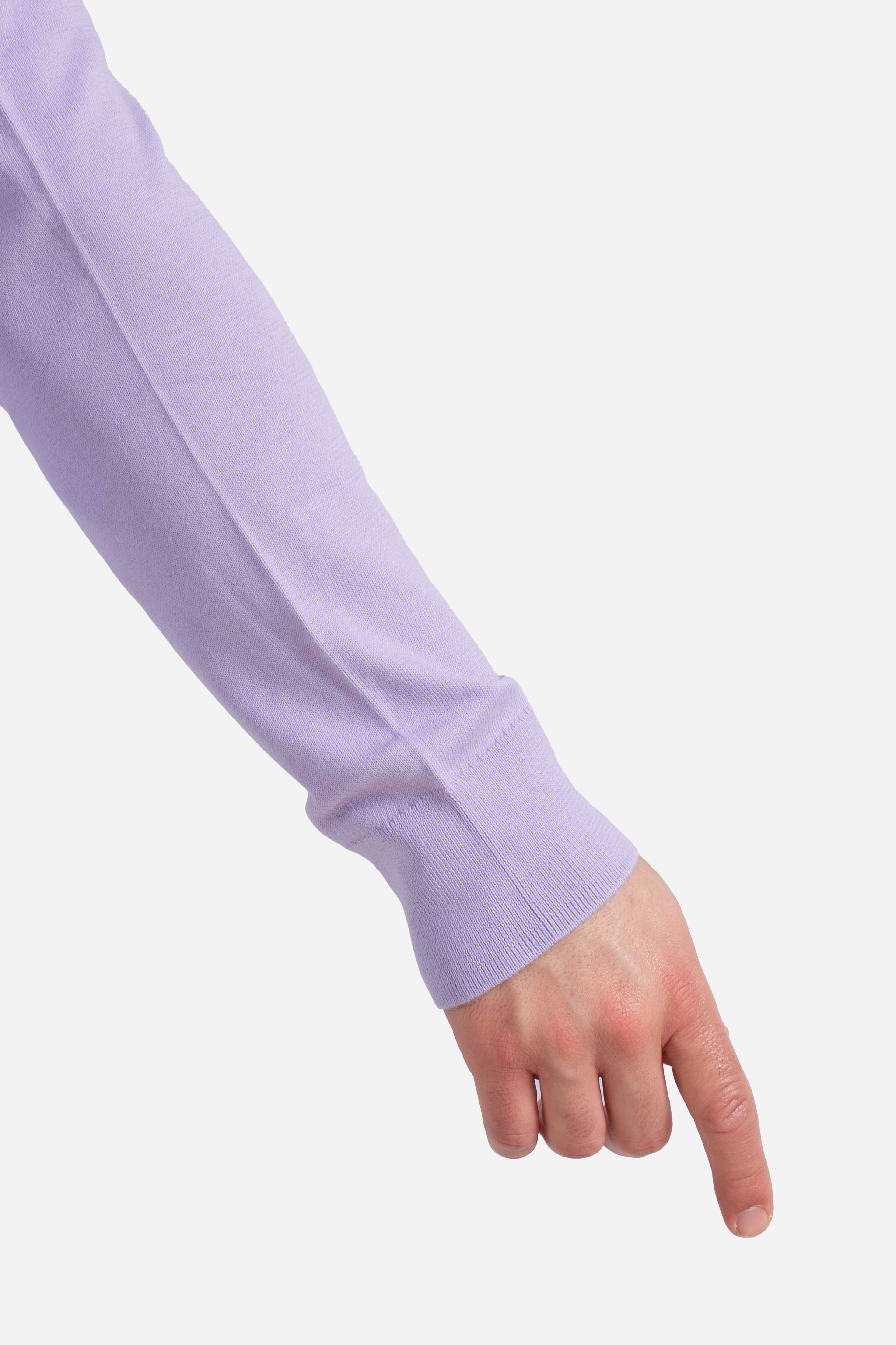 Maglia in cotone Slim-Fit purple