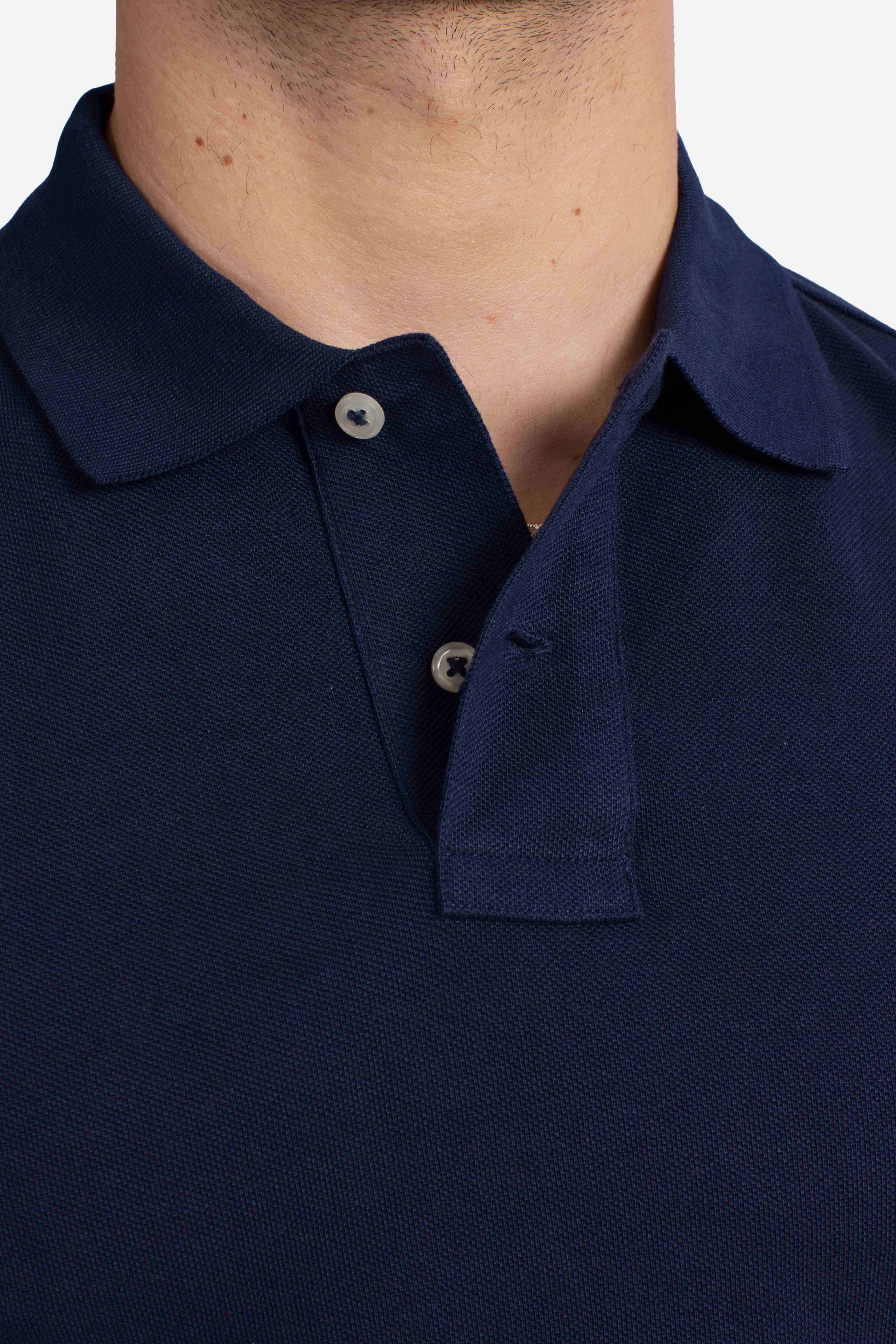 Polo iconica in piqué Custom Slim-Fit newport navy