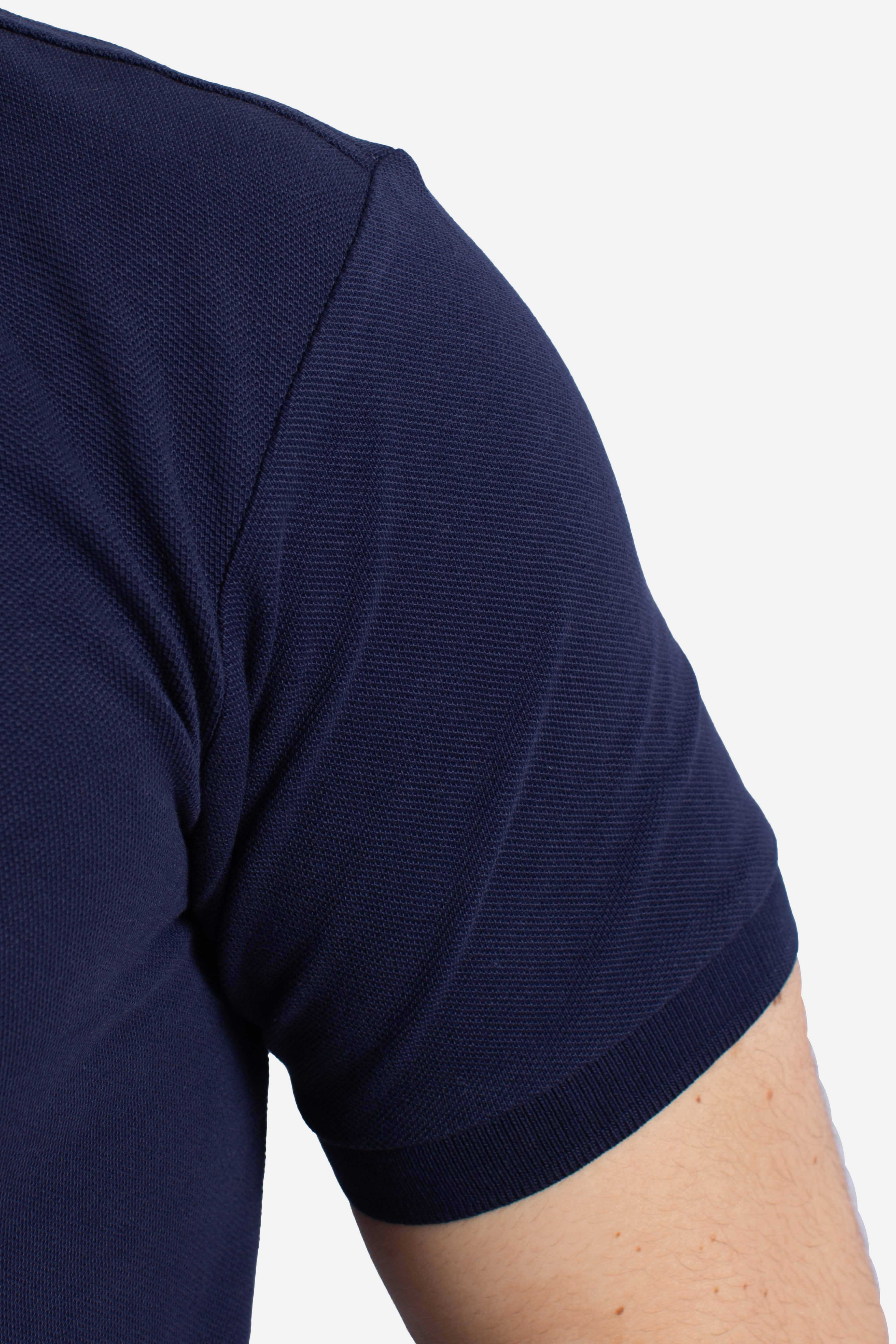 Polo iconica in piqué Custom Slim-Fit newport navy