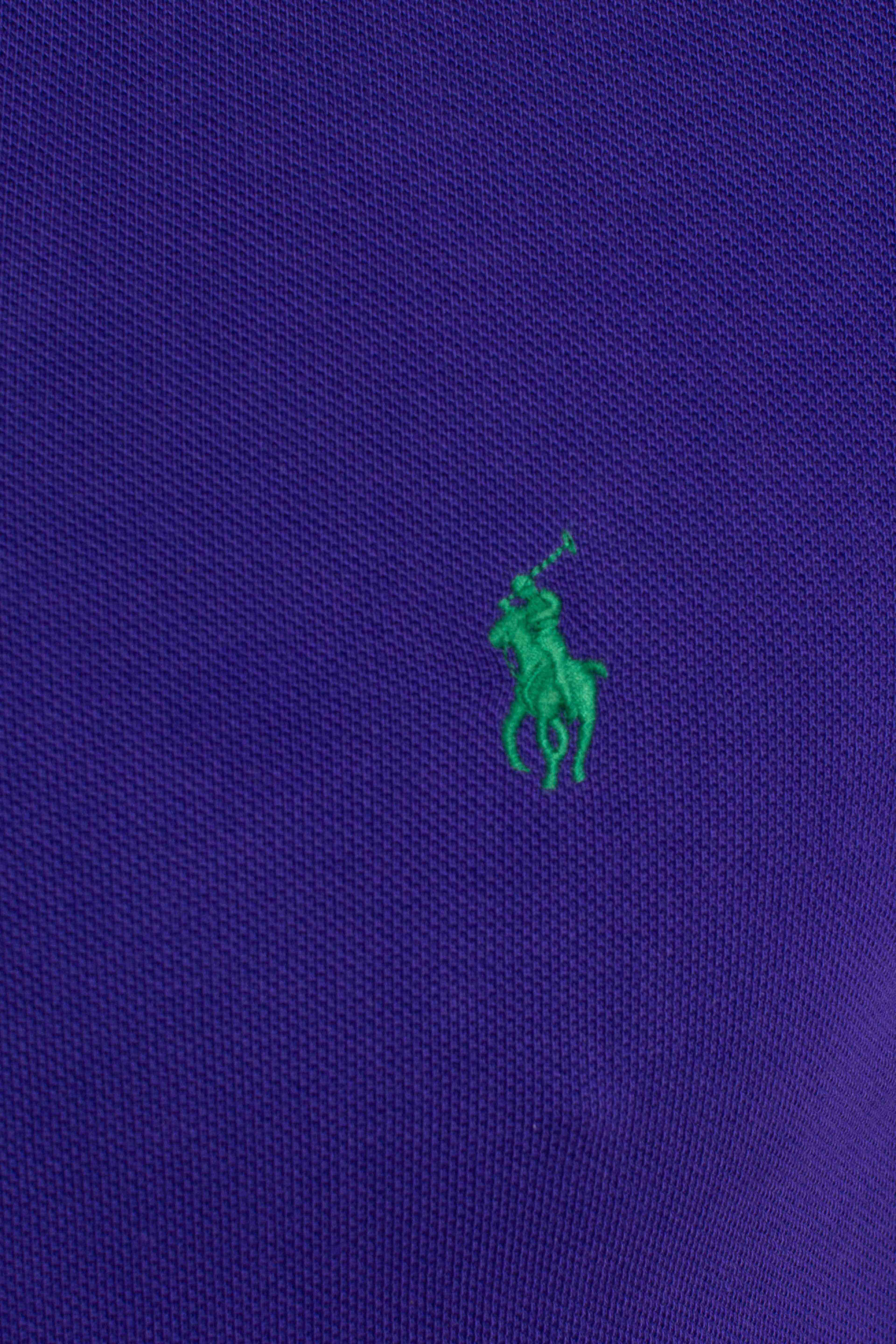 Polo iconica in piqué Custom Slim-Fit purple