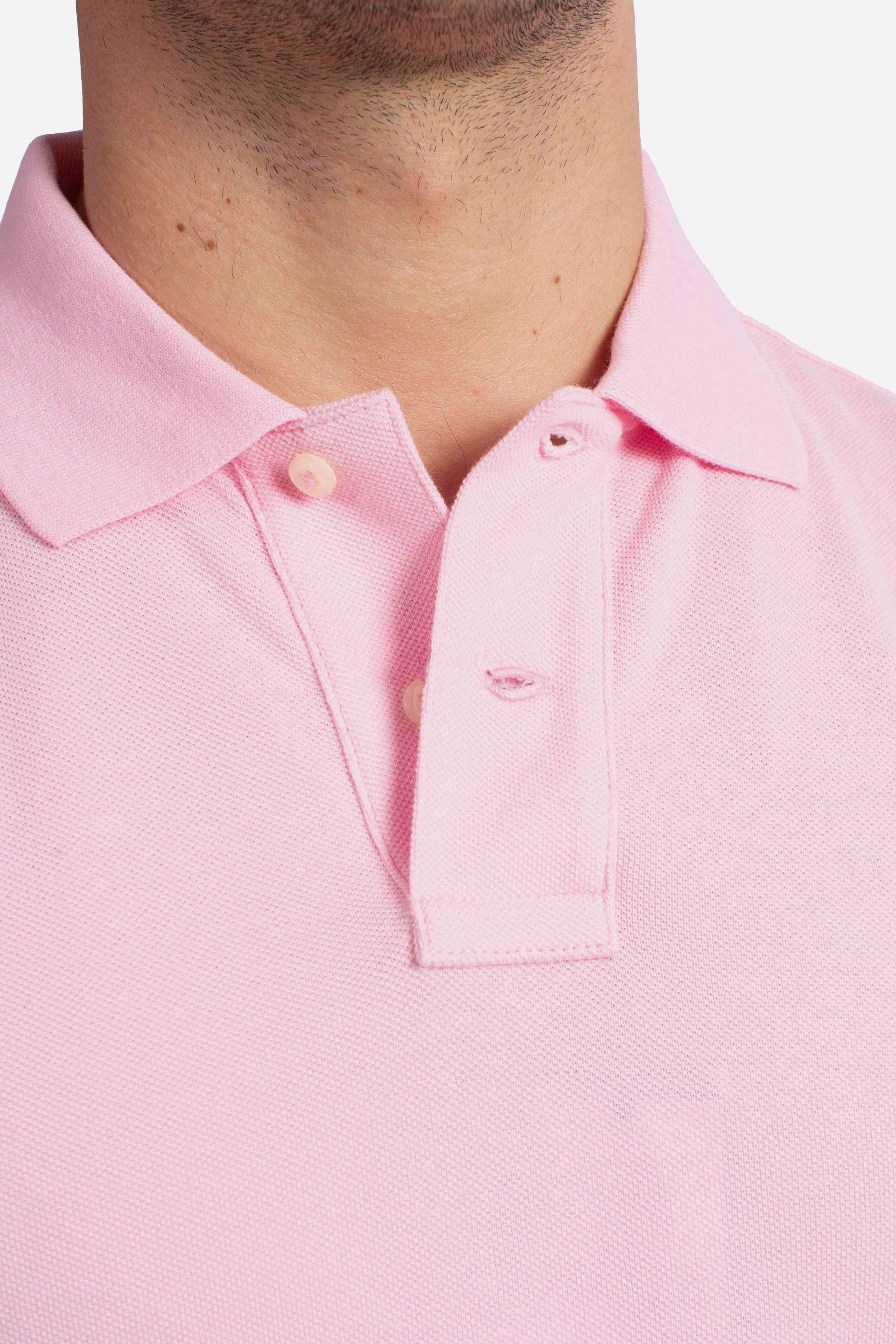 Polo iconica in piqué Custom Slim-Fit pink