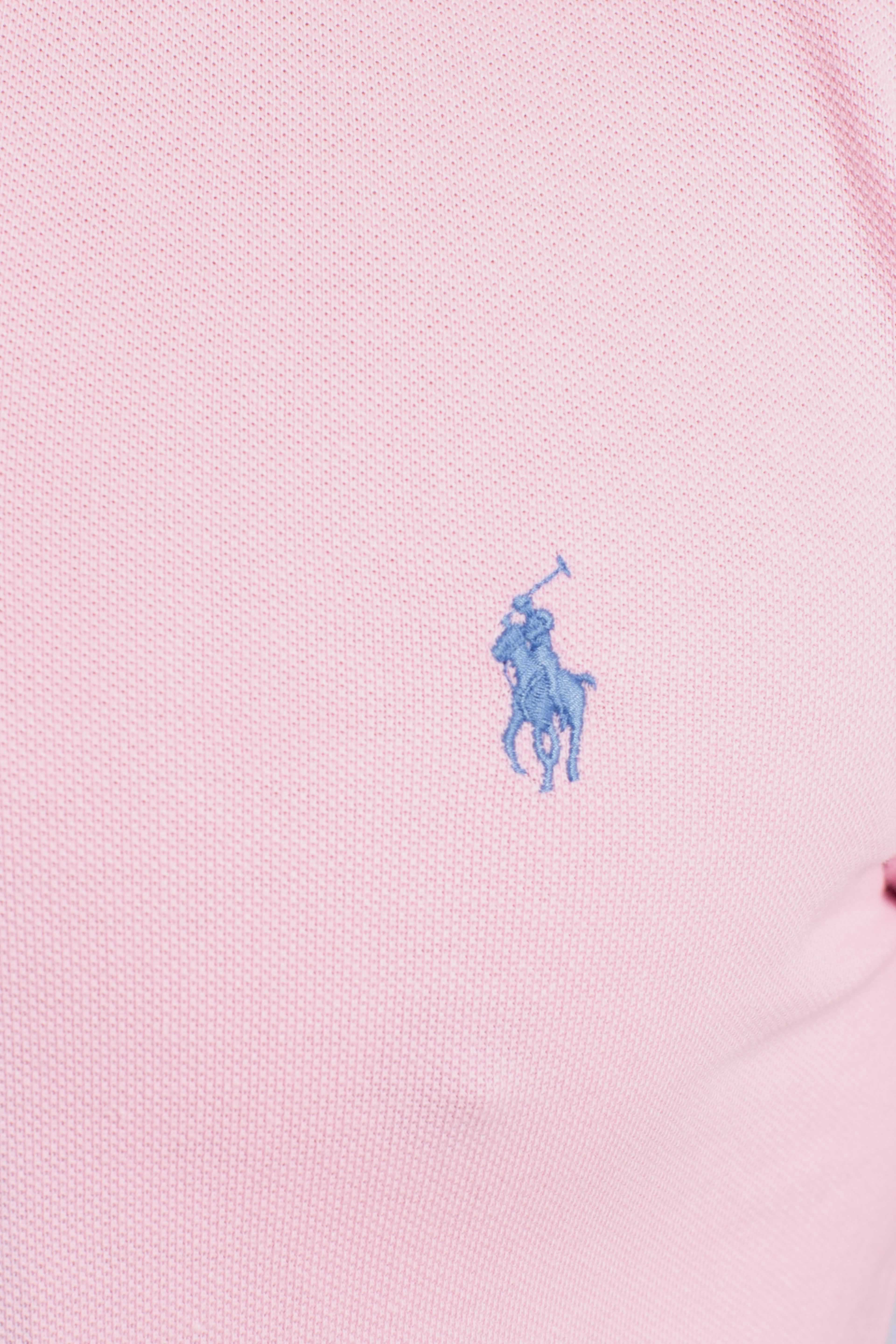 Polo iconica in piqué Custom Slim-Fit pink