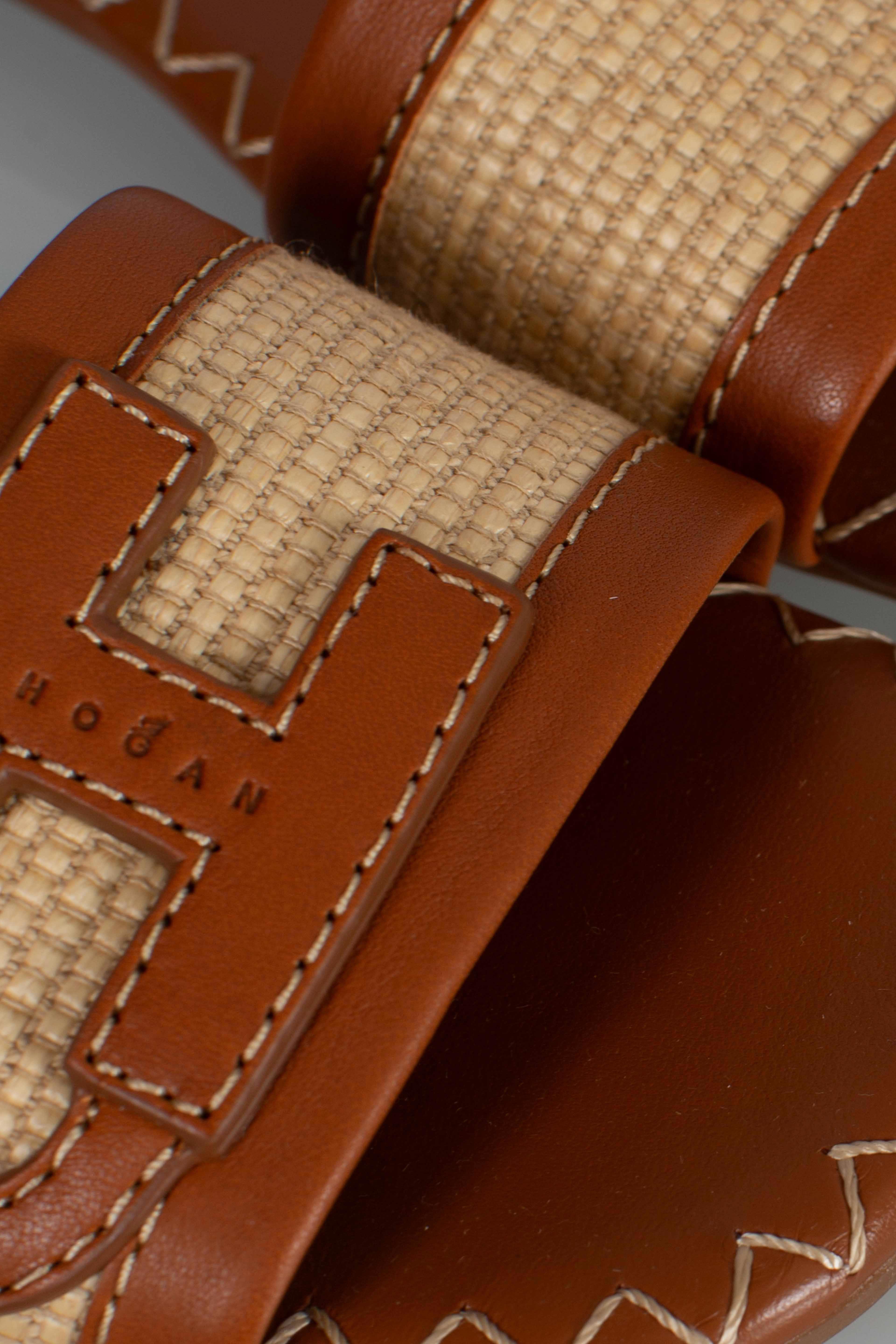 Sandali Flat Hogan H685 Marrone