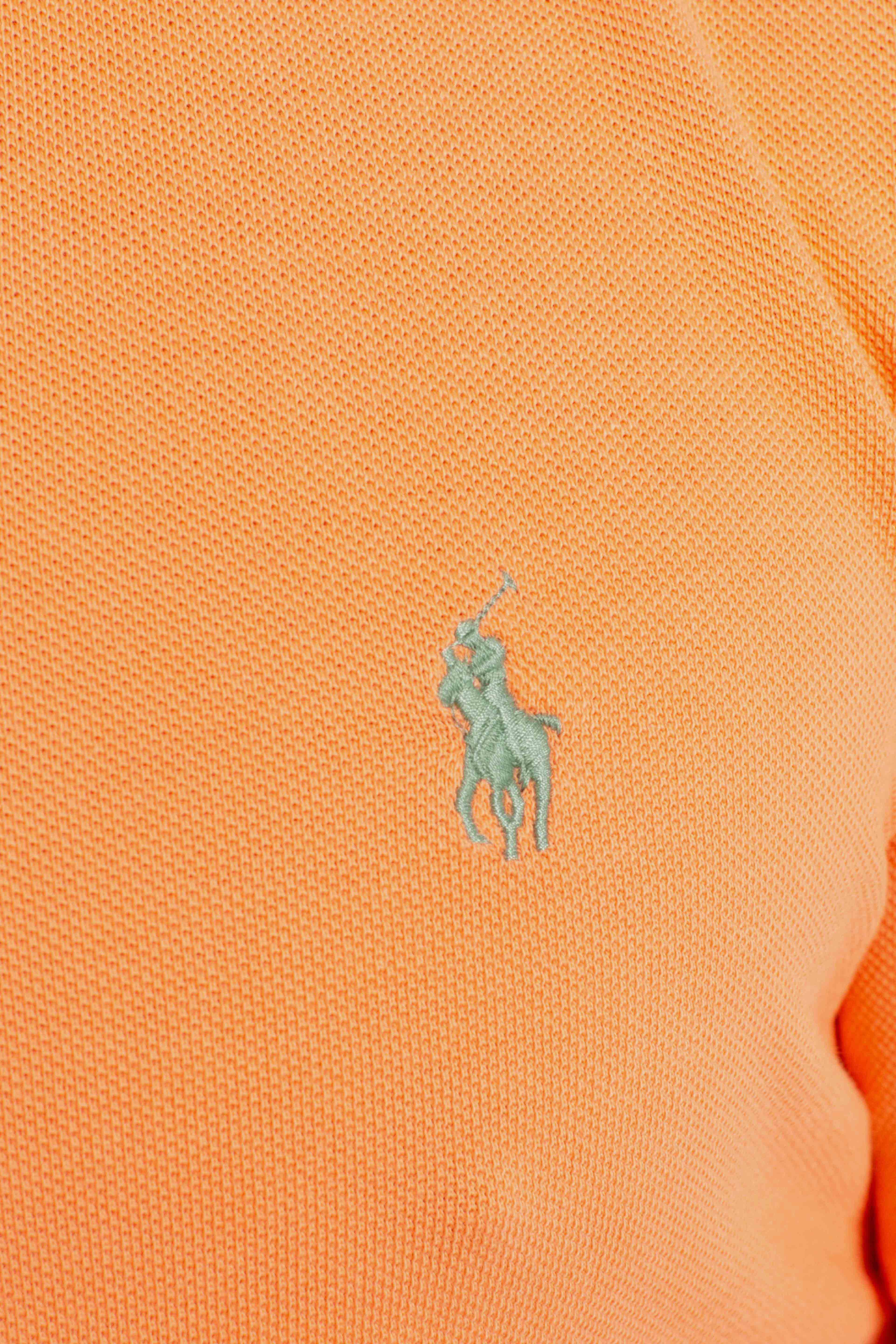 Polo iconica in piqué Custom Slim-Fit orange
