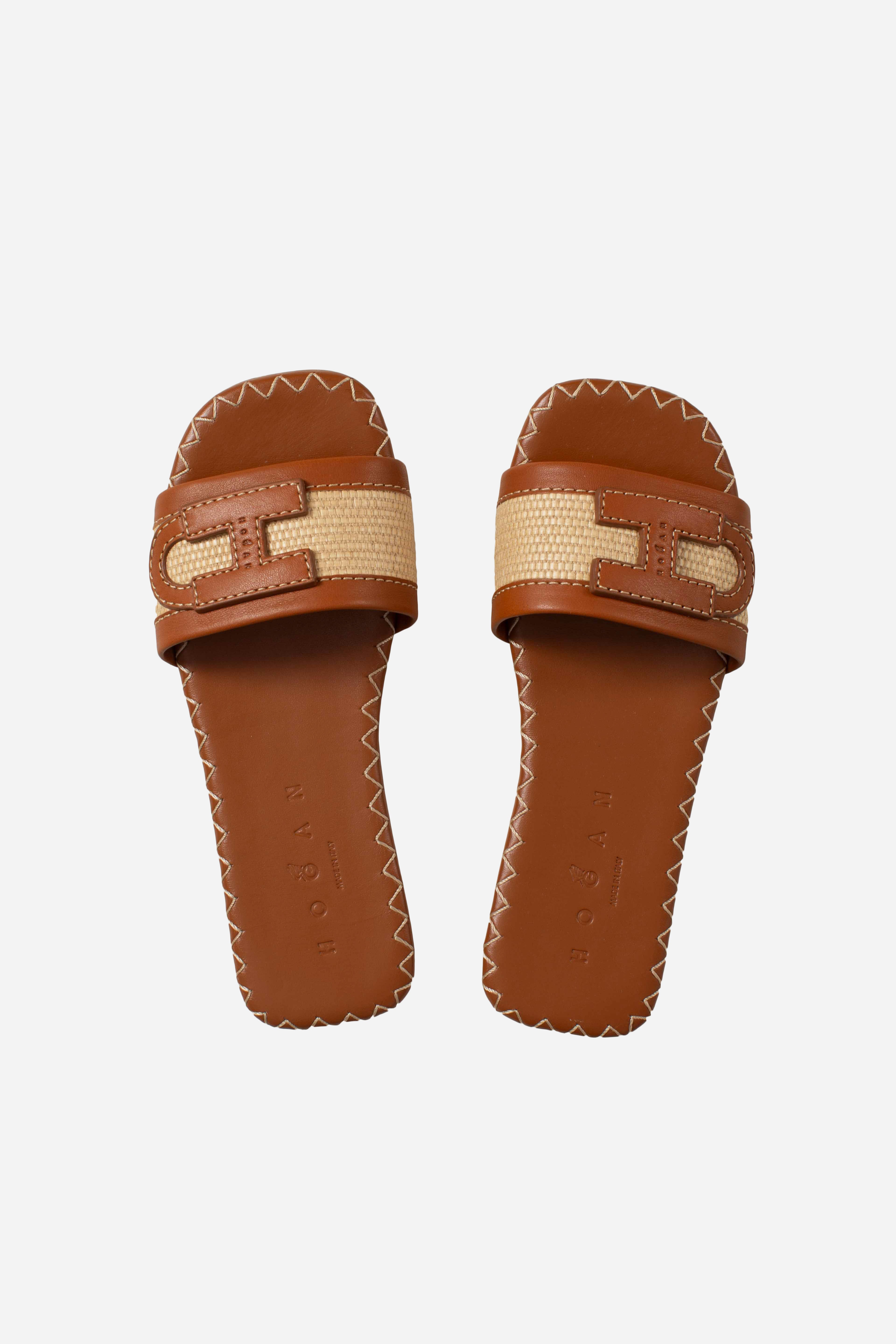 Sandali Flat Hogan H685 Marrone