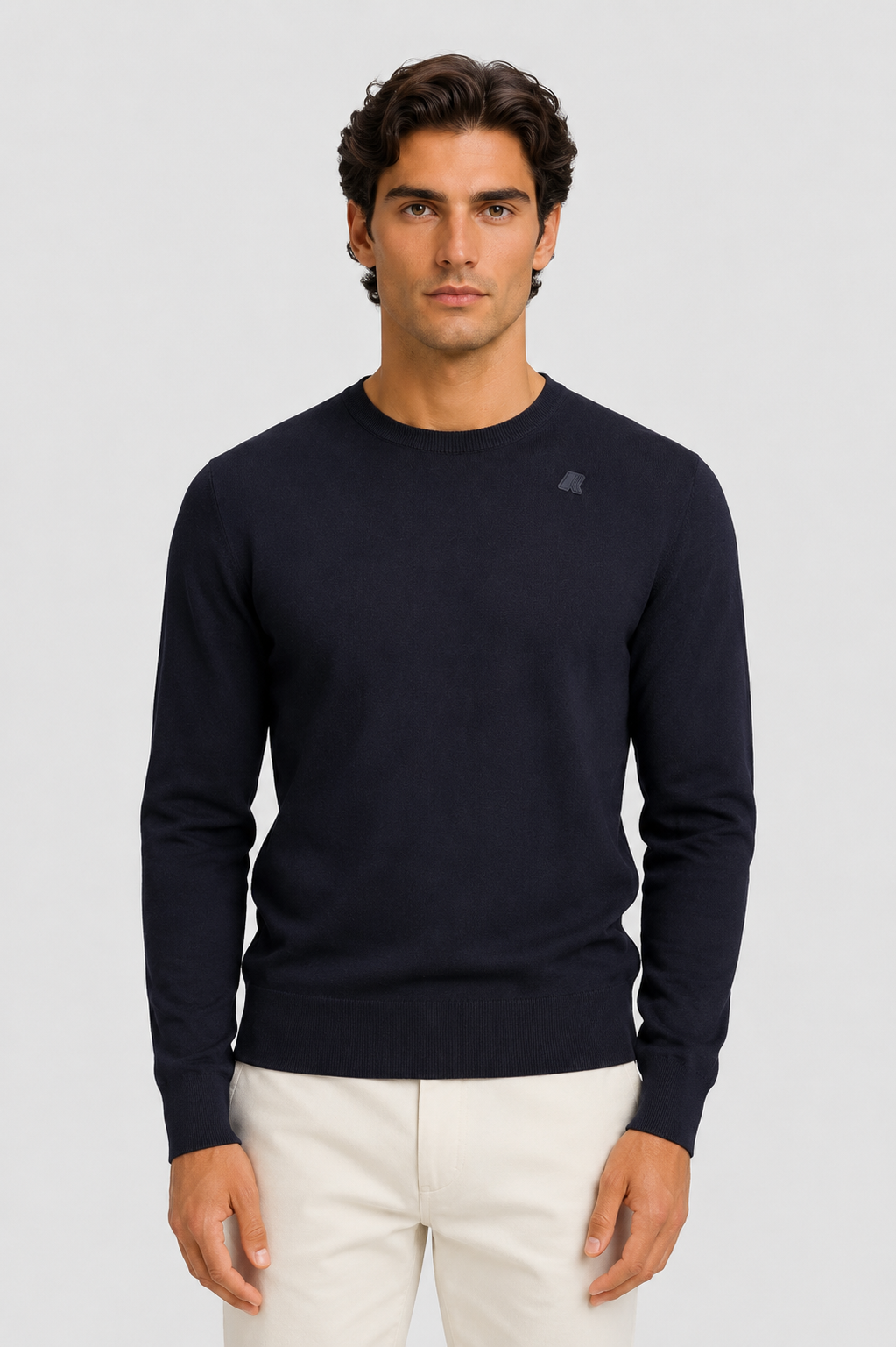 Maglia Sebastien merino blue depht