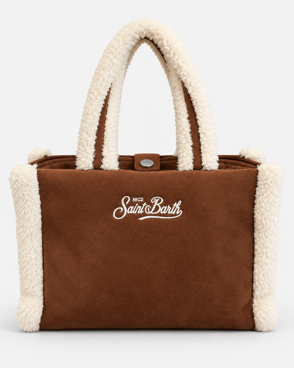 MC2 Saint Barth Borsa Donna Colette Shearling Cognac con Tracolla