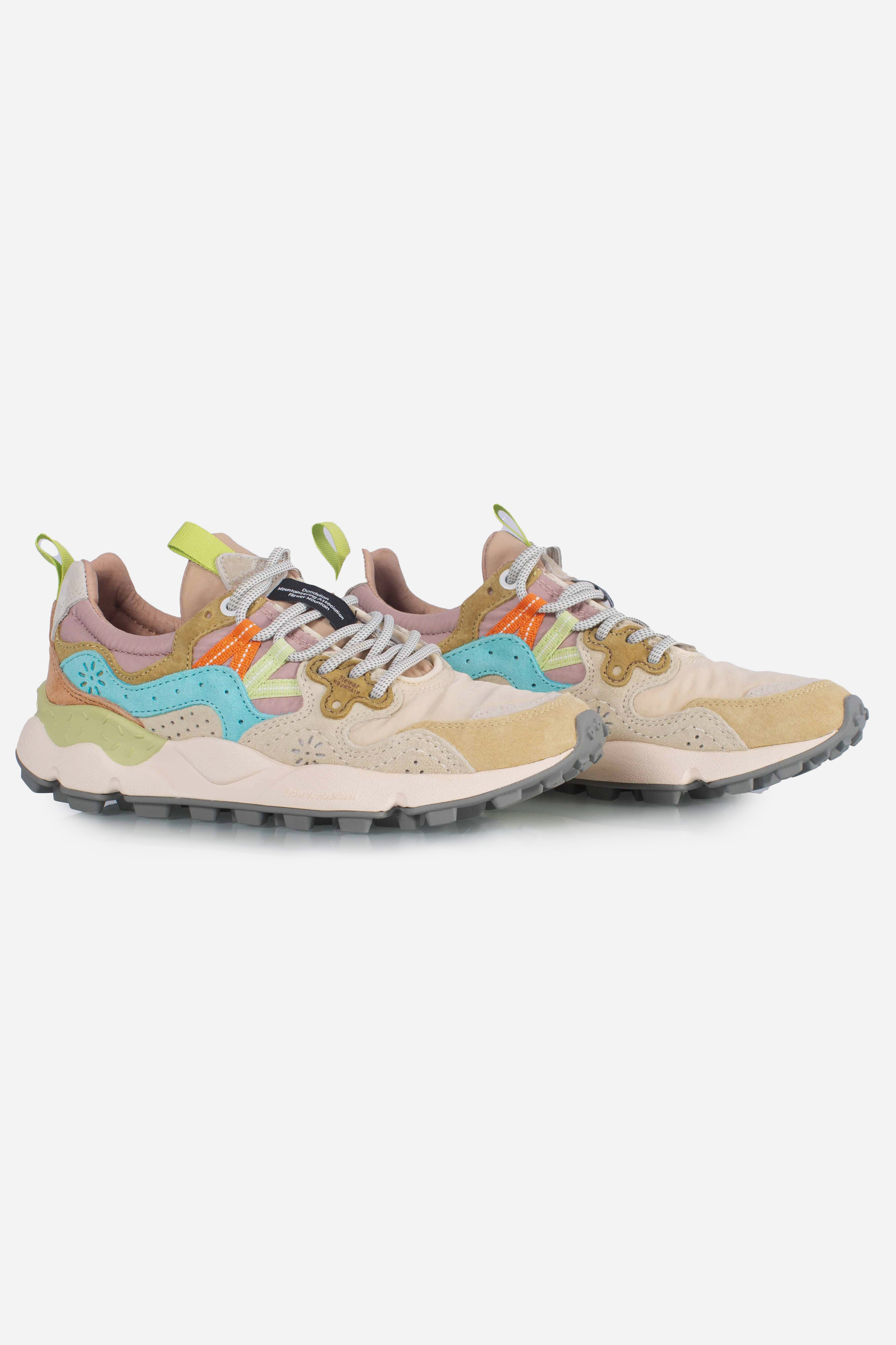 Sneakers Yamano 3 woman cream milk light blue