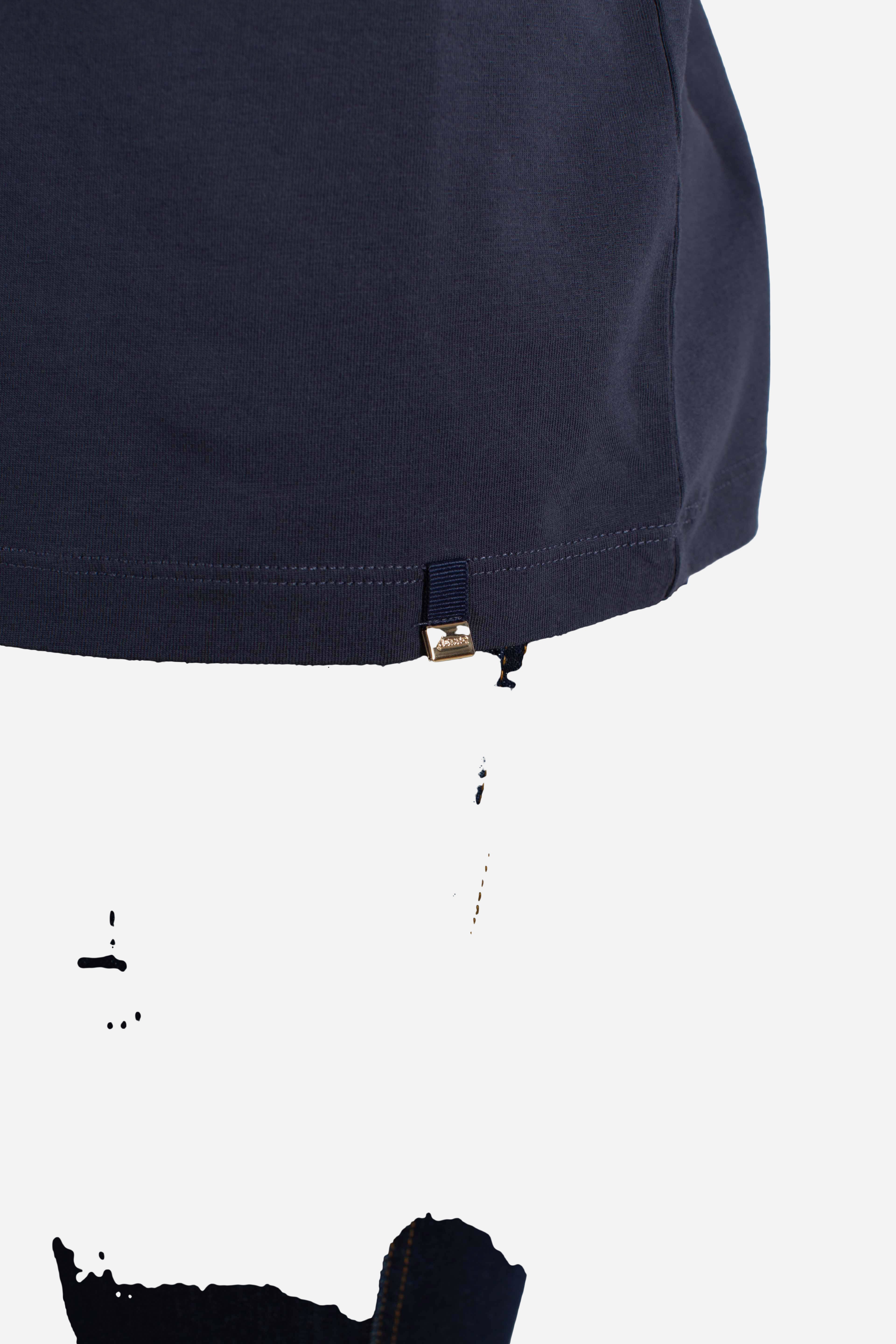 T-shirt in cotone blu navy