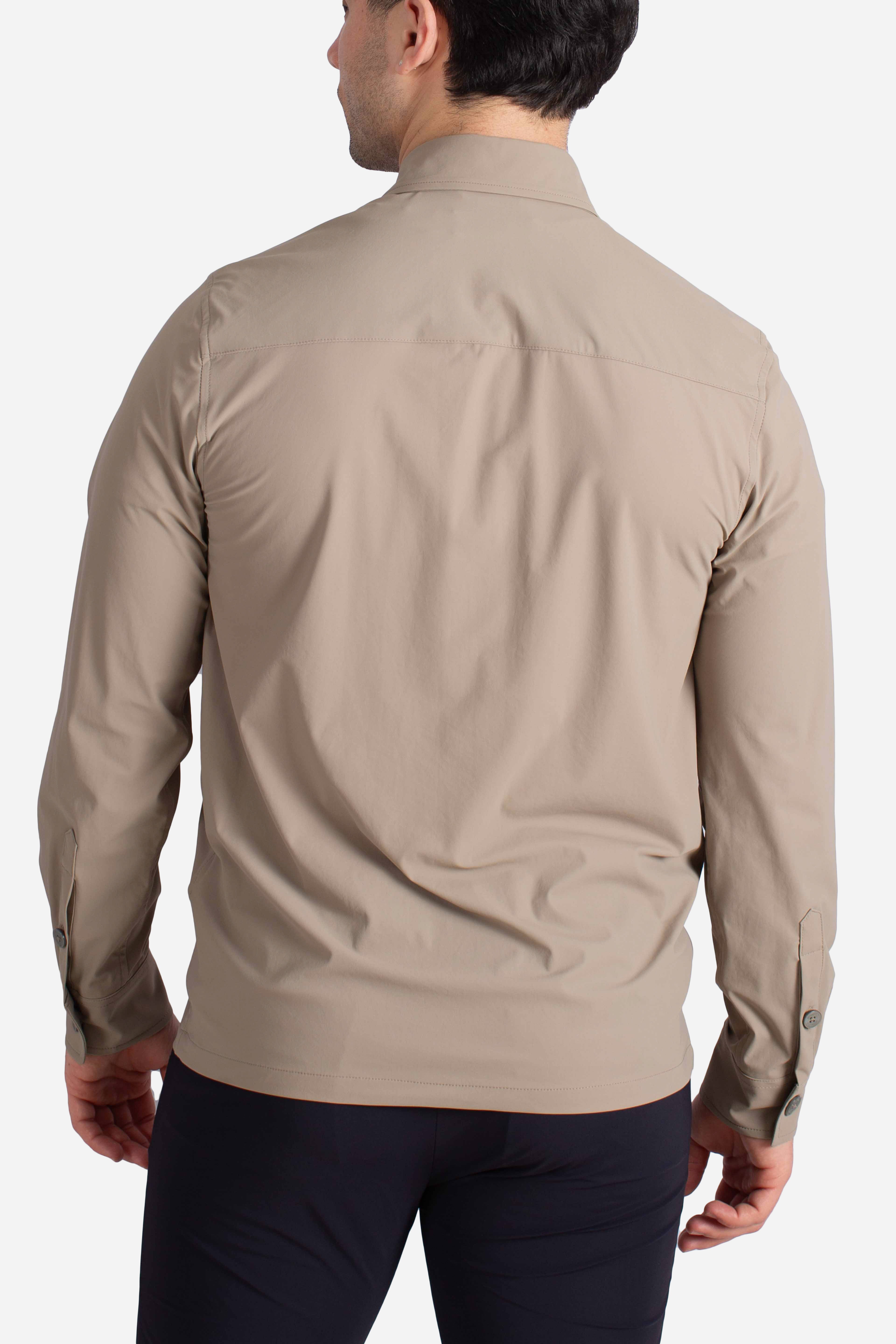 Giacca camicia tecnica sandalo