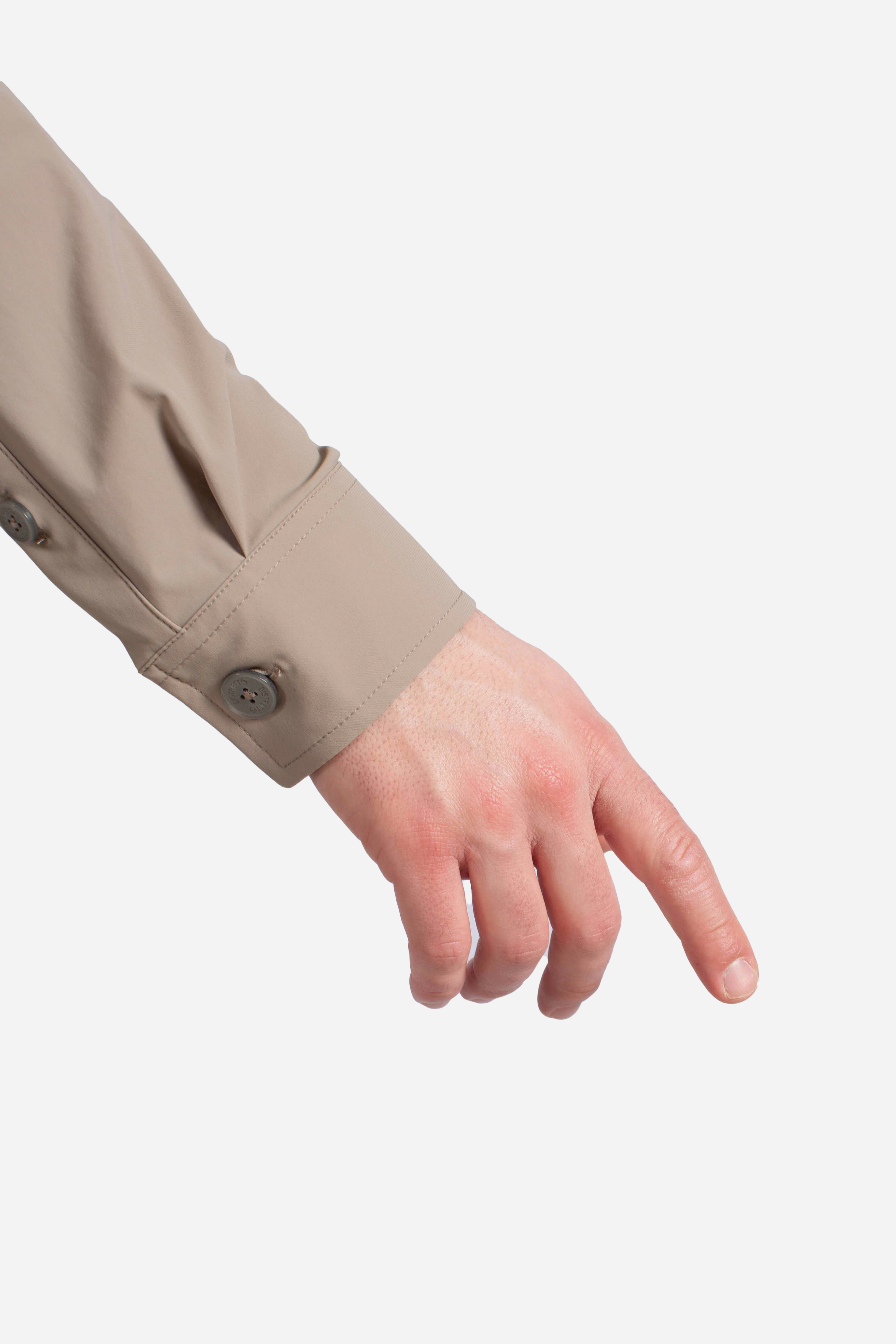 Giacca camicia tecnica sandalo