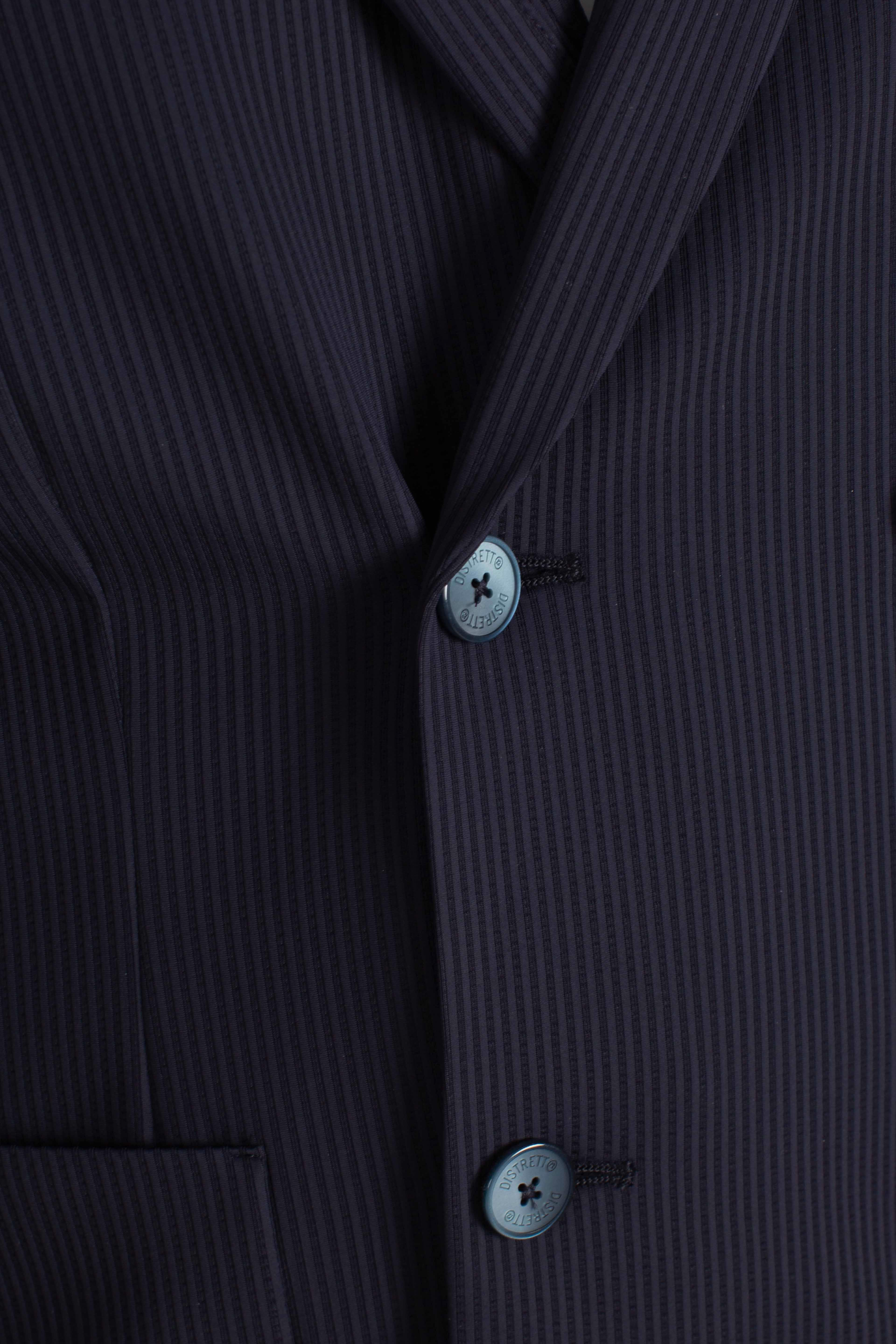 Giacca tecnica Leccio doppiopetto blu