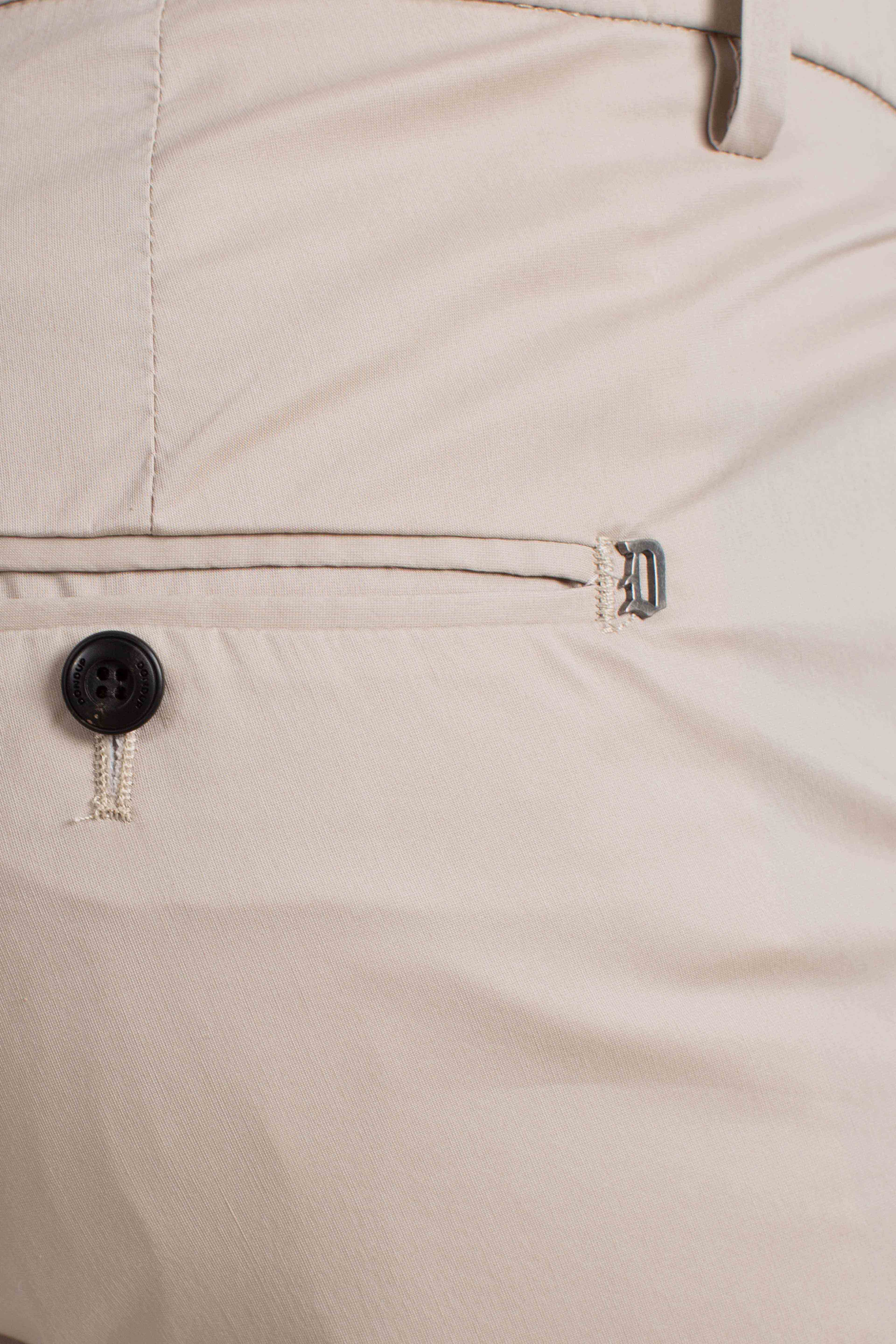 Pantalone slim chino Gaubert in popeline cotone nylon lievito