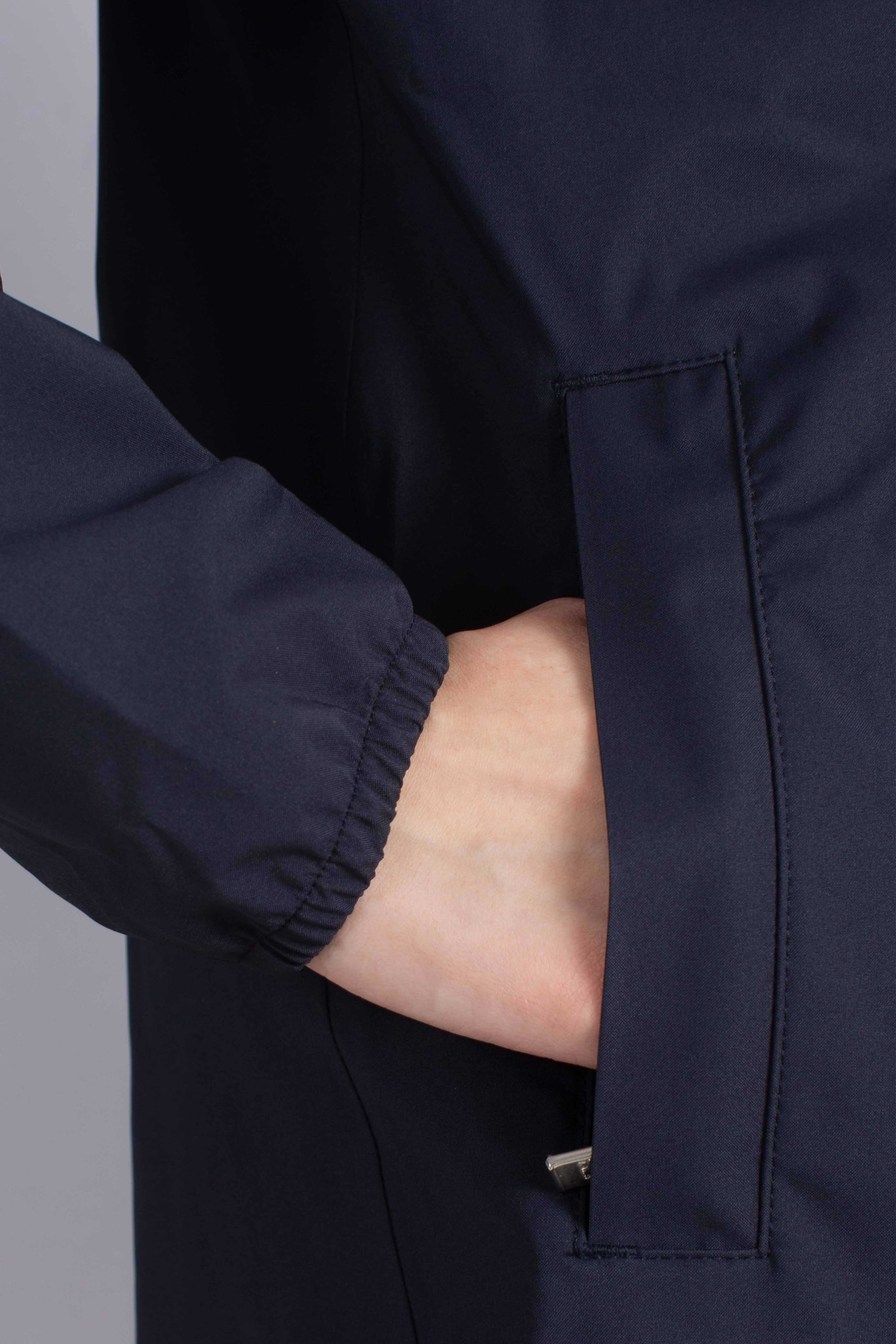 Giacca Impermeabile Slim Fit Sophie stretch dot blue depth