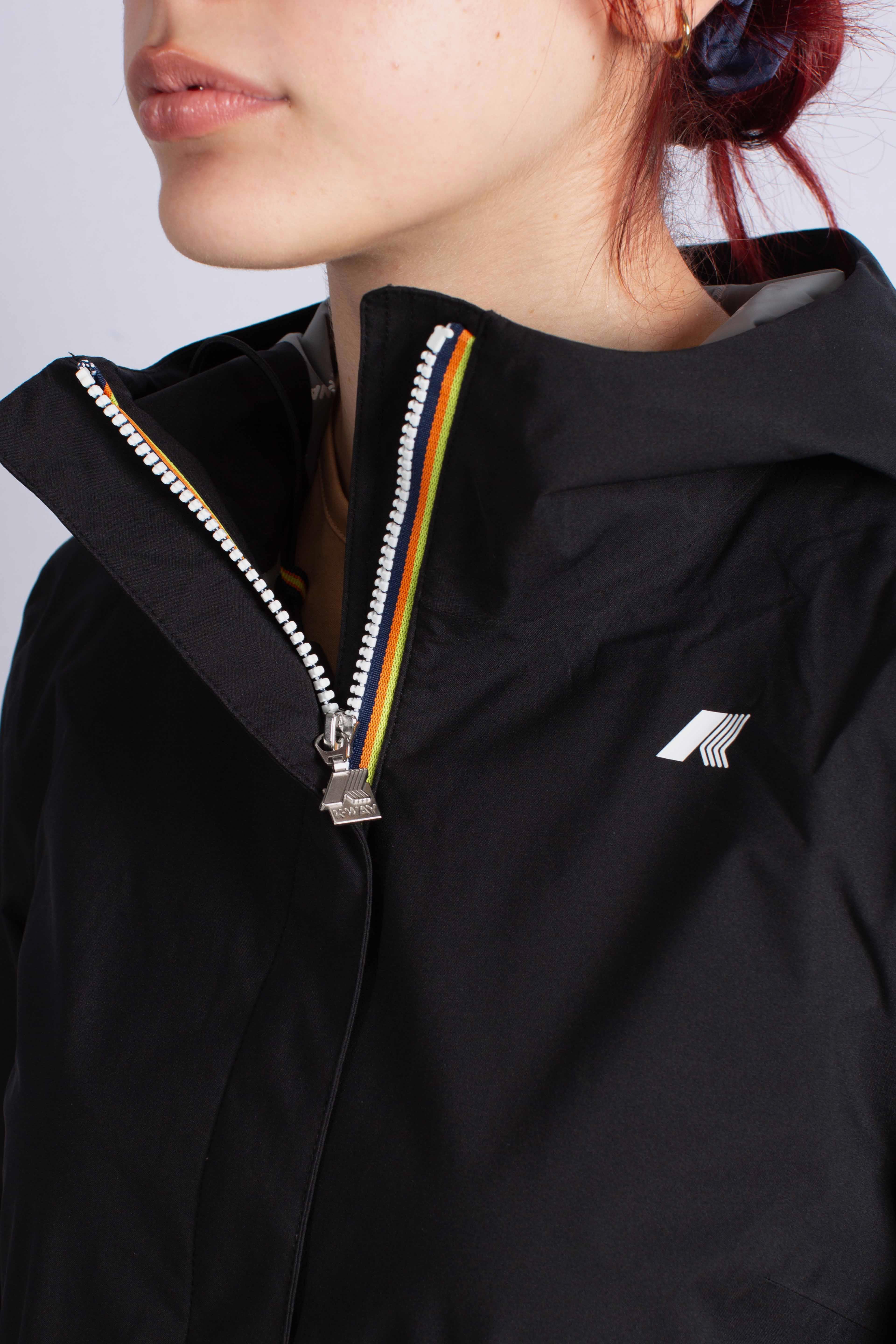 Giacca Impermeabile Marguerite stretch dot black pure