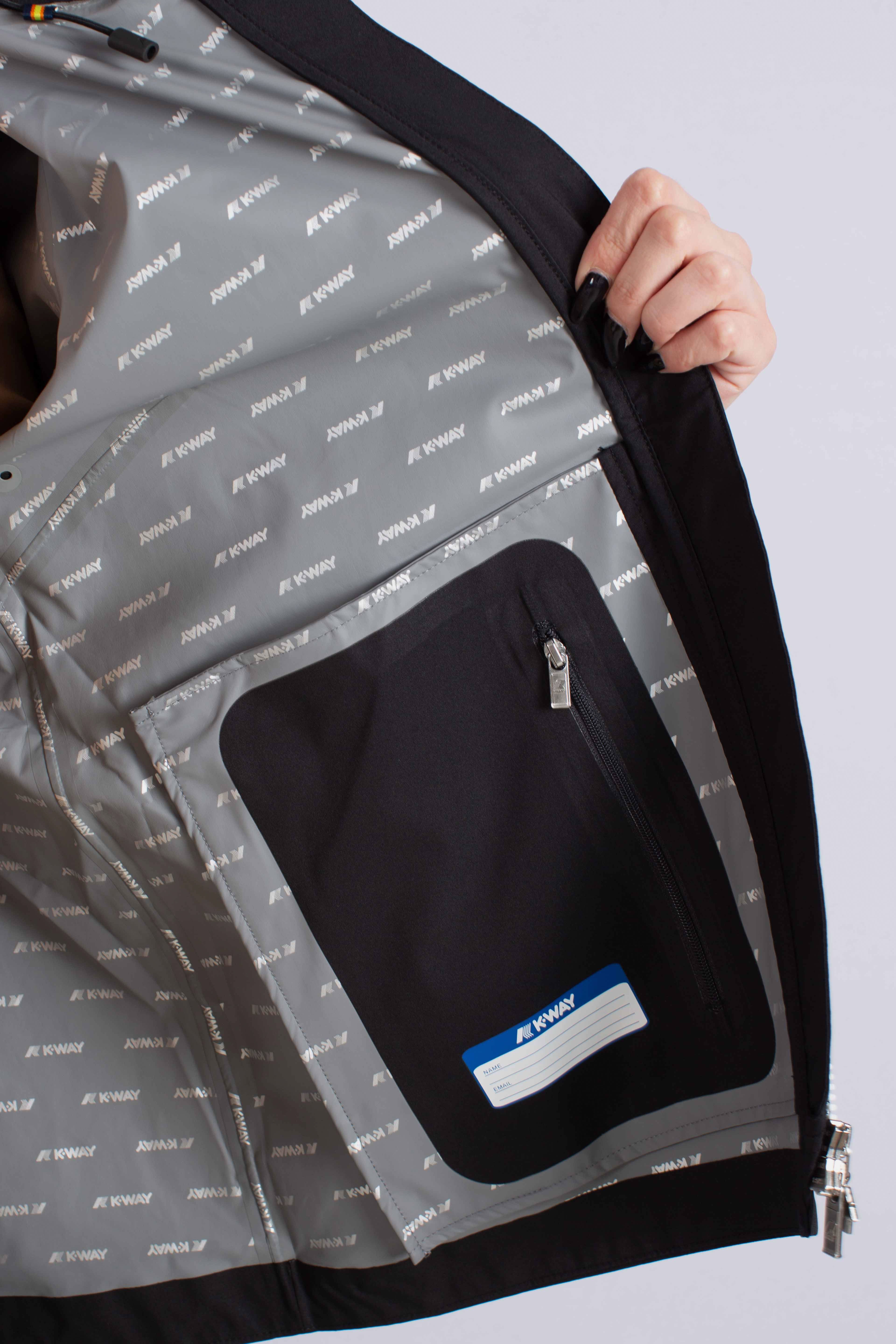 Giacca Impermeabile Marguerite stretch dot black pure