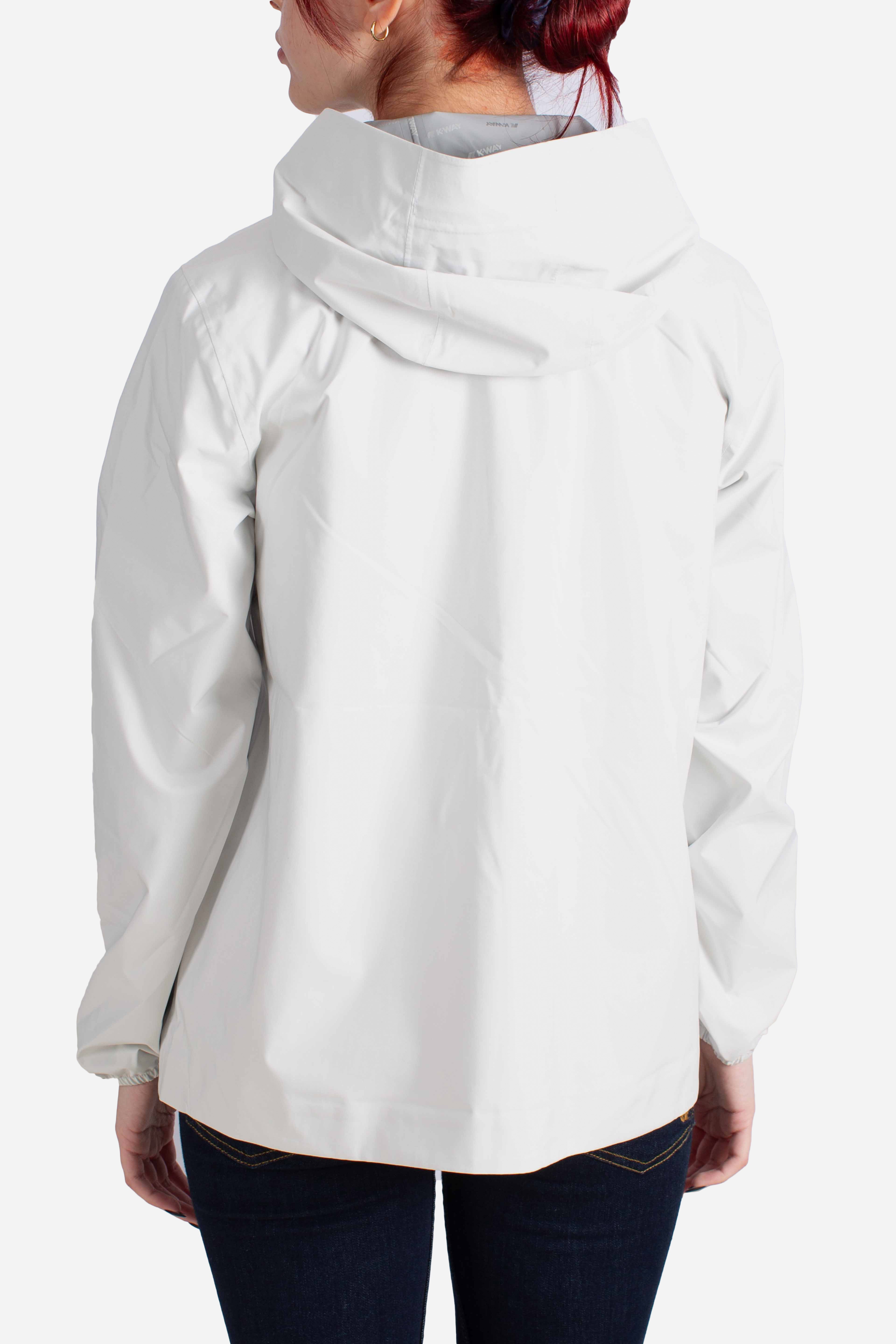 Giacca Impermeabile Marguerite stretch dot white