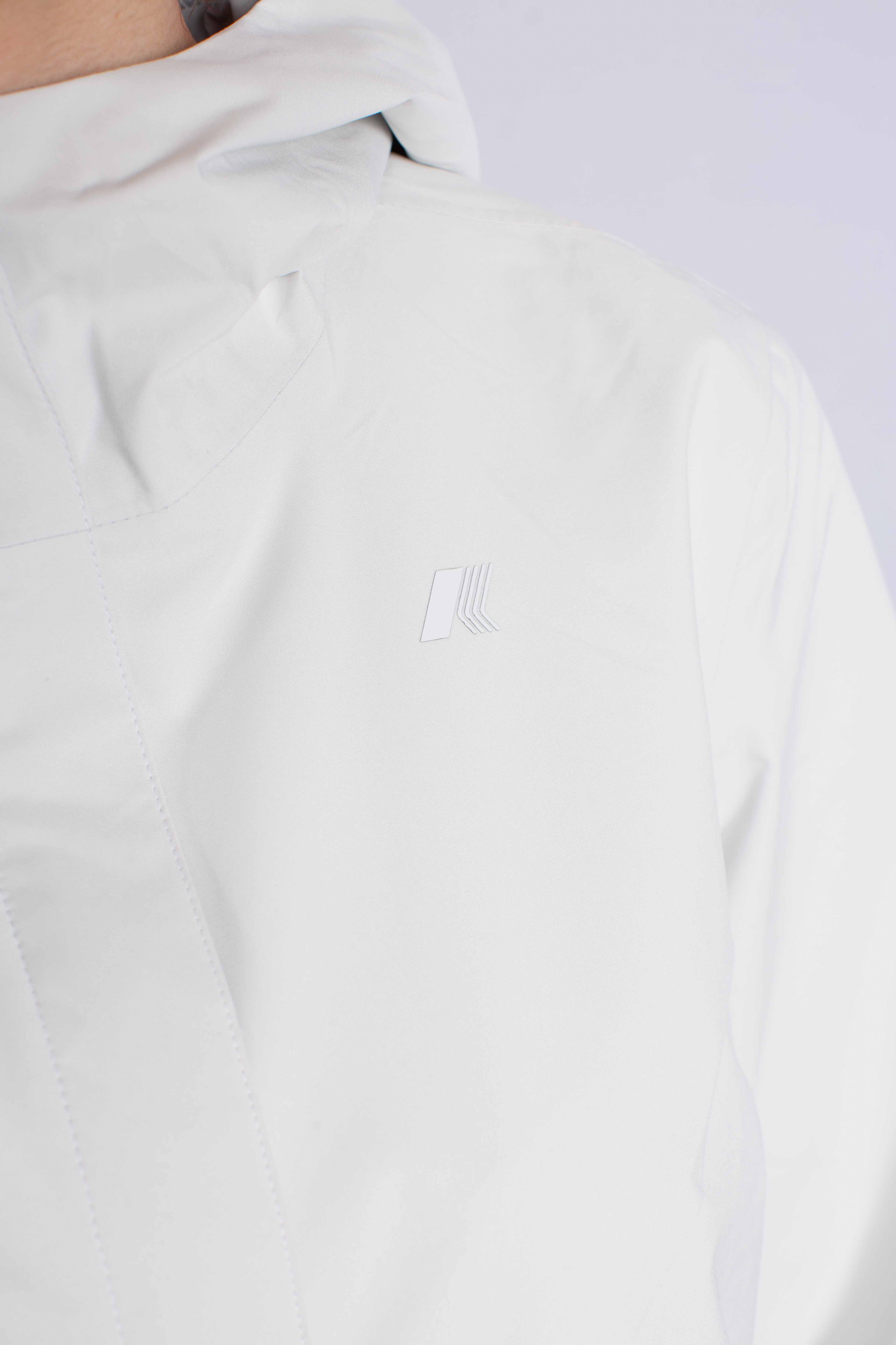 Giacca Impermeabile Marguerite stretch dot white