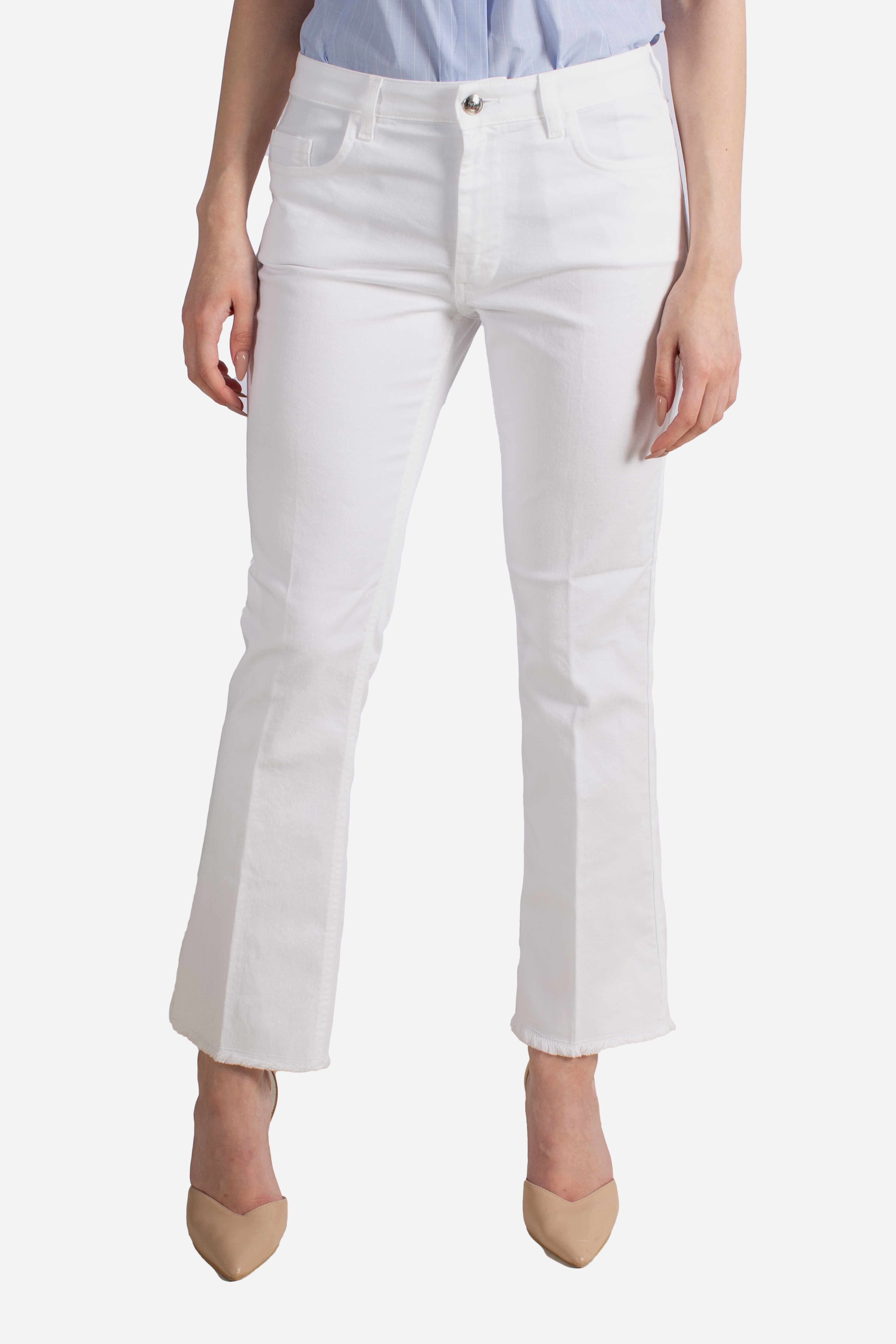 Pantaloni 5 Tasche Skinny white